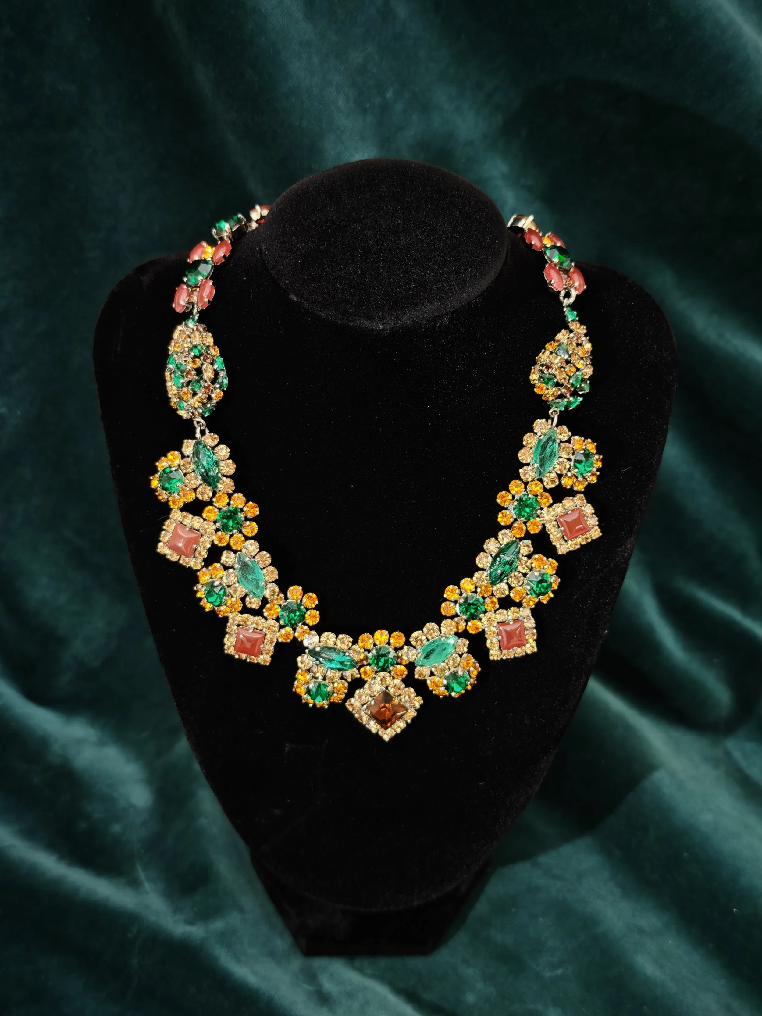 Christian Dior 1964 High End Couture Multi Color Necklace