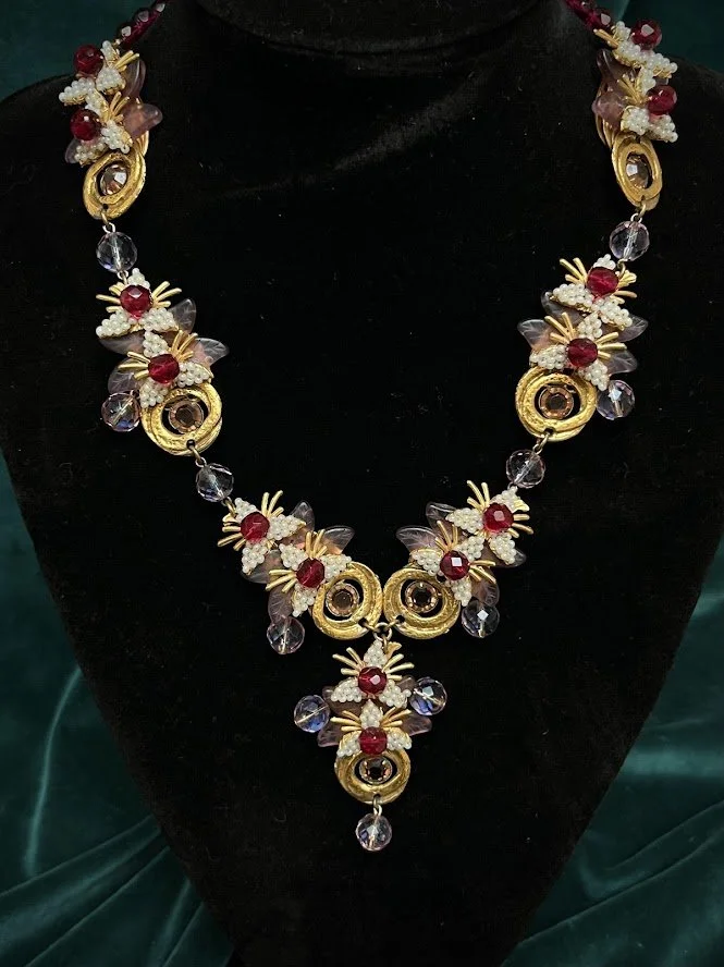 Vintage Stanley Hagler NYC Floral Jewel Set