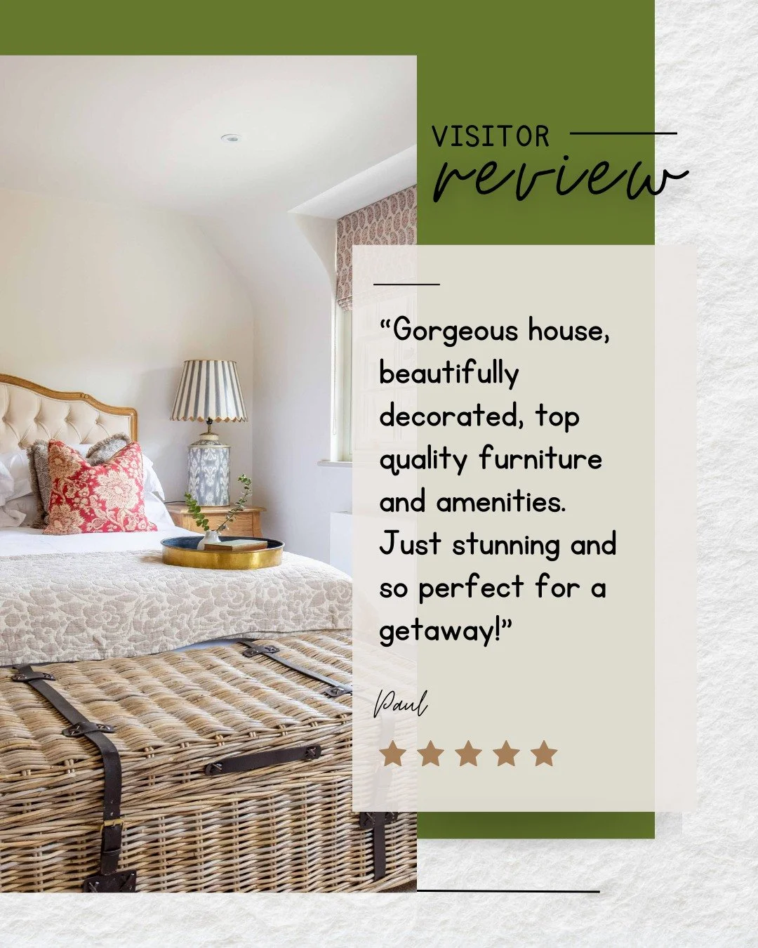 "Gorgeous house, beautifully decorated, top quality furniture and amenities. Just stunning and so perfect for a getaway!"

Feedback like this means the world to us!

Willowbrook was created to feel special from the moment you arrive - a