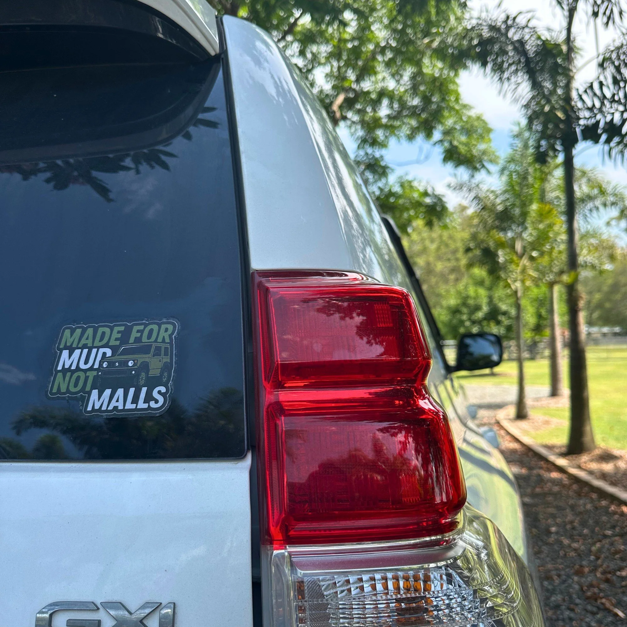 Made for mud not malls 4WD vinyl car sticker with off road theme