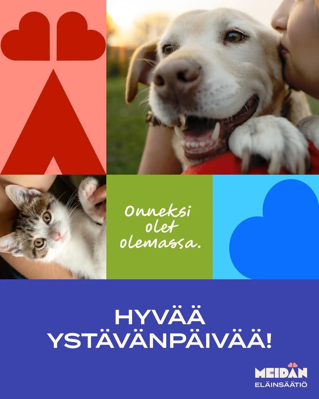 Hyv&auml;&auml; yst&auml;v&auml;np&auml;iv&auml;&auml; kaikille el&auml;imille ja heid&auml;n ihmisilleen! 💛

S&auml;&auml;ti&ouml;n ensimm&auml;inen yst&auml;v&auml;np&auml;iv&auml; tuntuu erityiselt&auml;, ja olemme valtavan kiitollisia siit&auml;