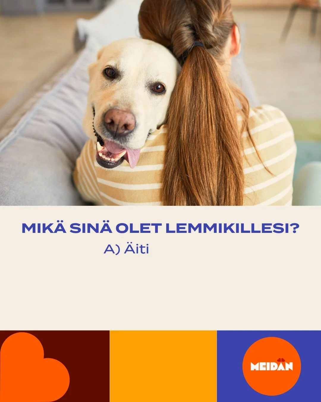 Mik&auml; sin&auml; olet lemmikillesi? 🐾💛
&Auml;iti, mami, omistaja&hellip; vai jotain ihan muuta?
Kerro kommenteissa 👇