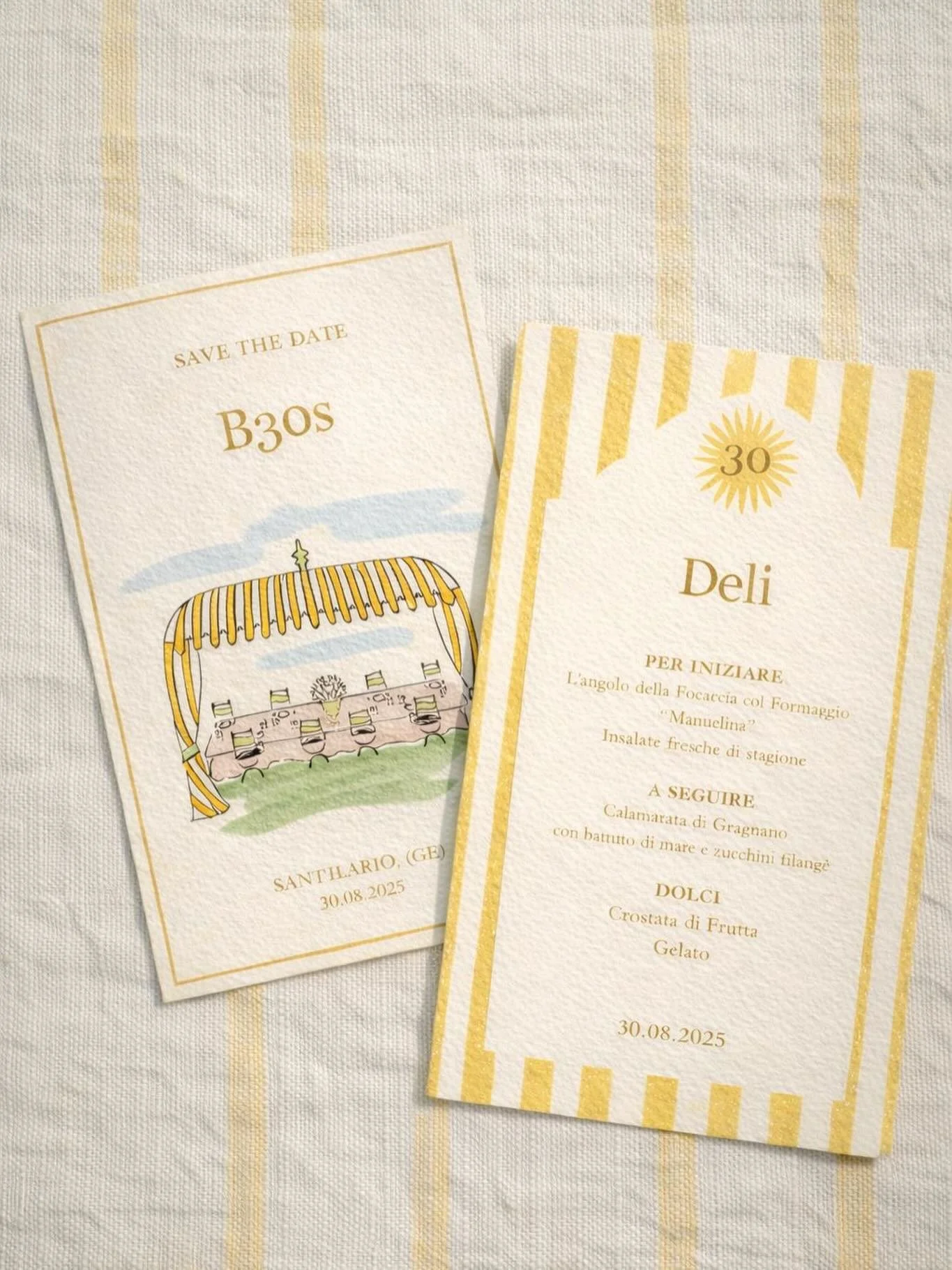 Stationery Archive: custom illustrations for B30 last summer 🌞