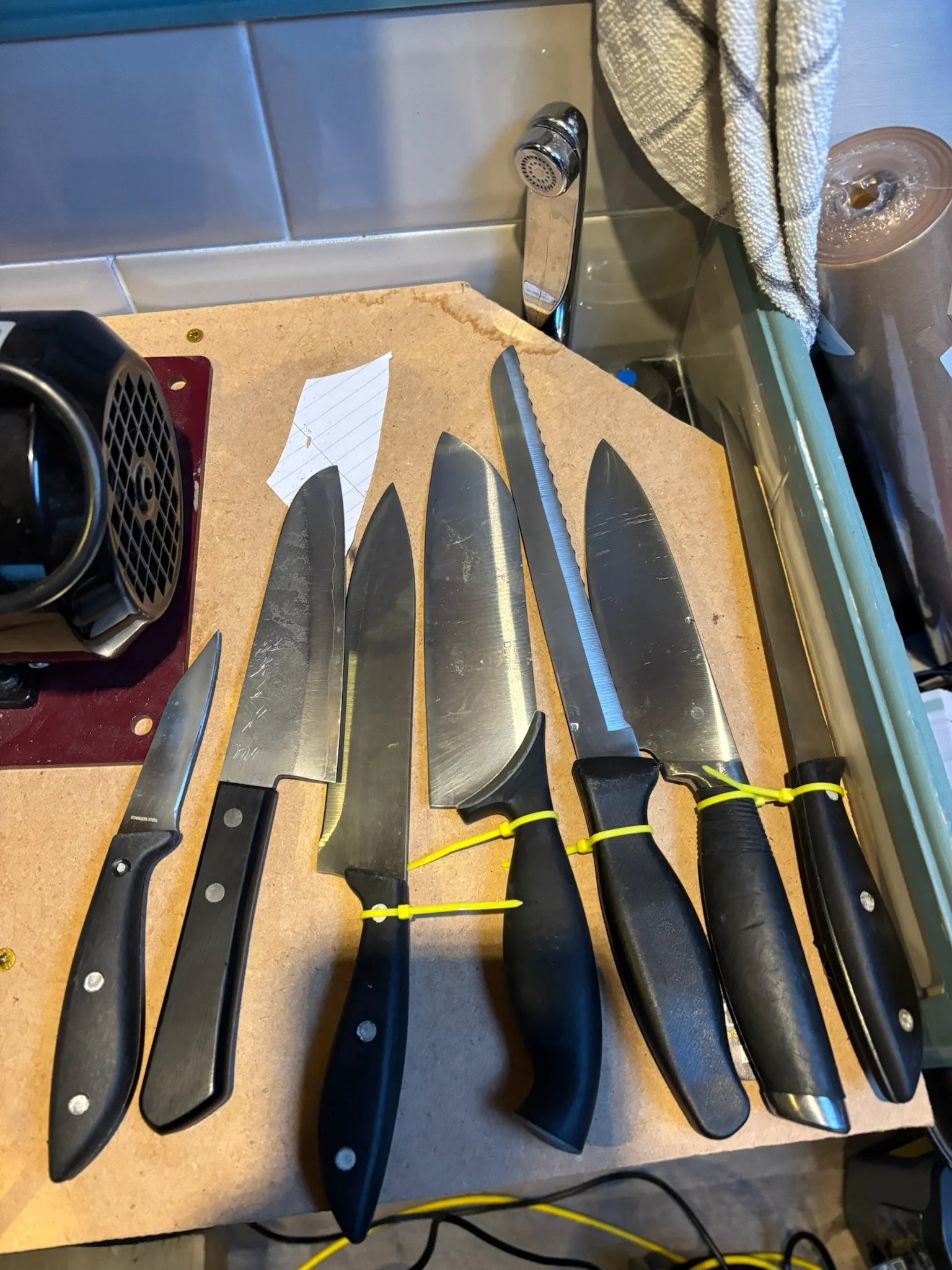 Selection of Sharpened Knives - Mynytho