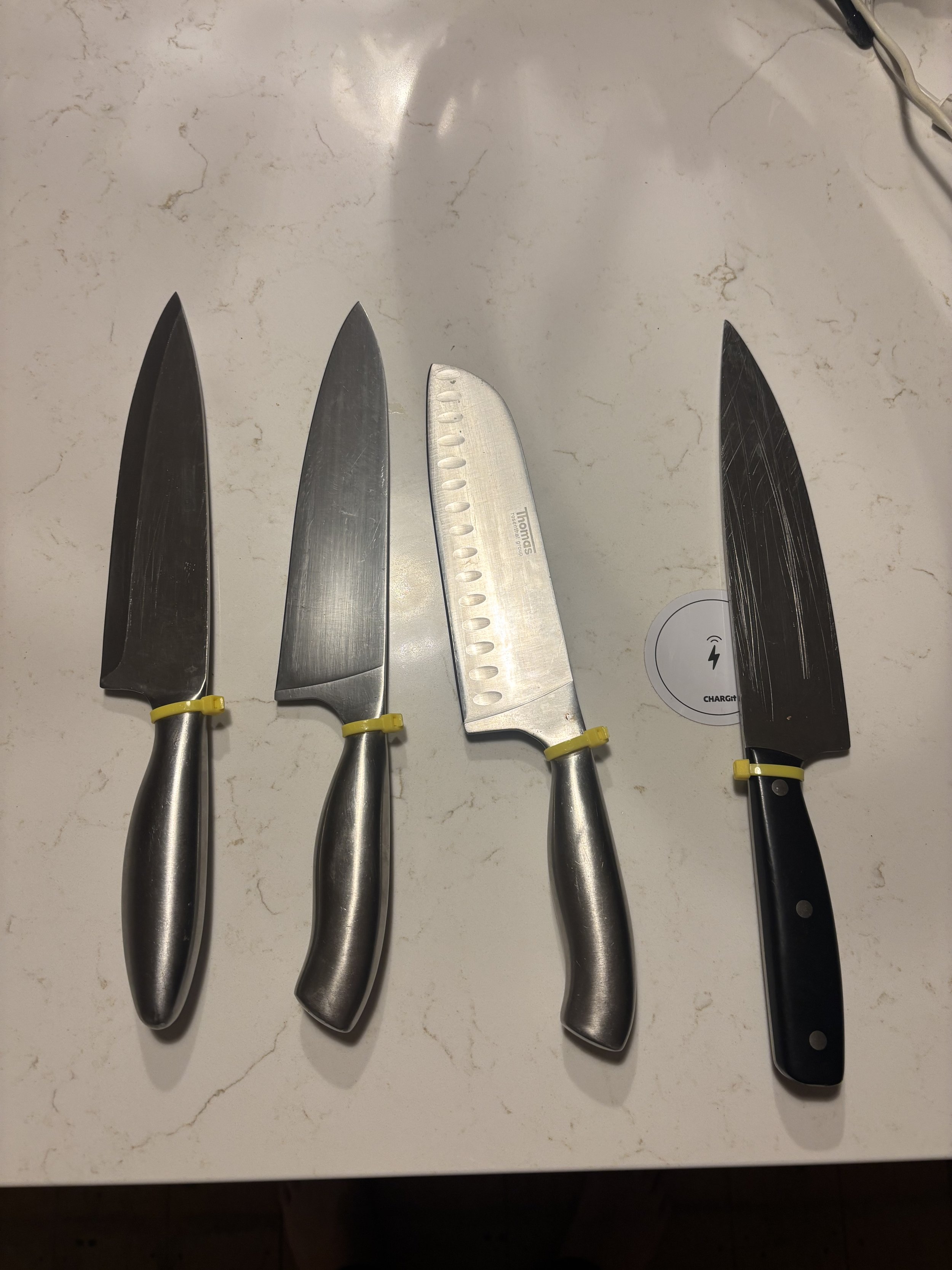 4 Sharpened Kitchen Knives - Mynytho