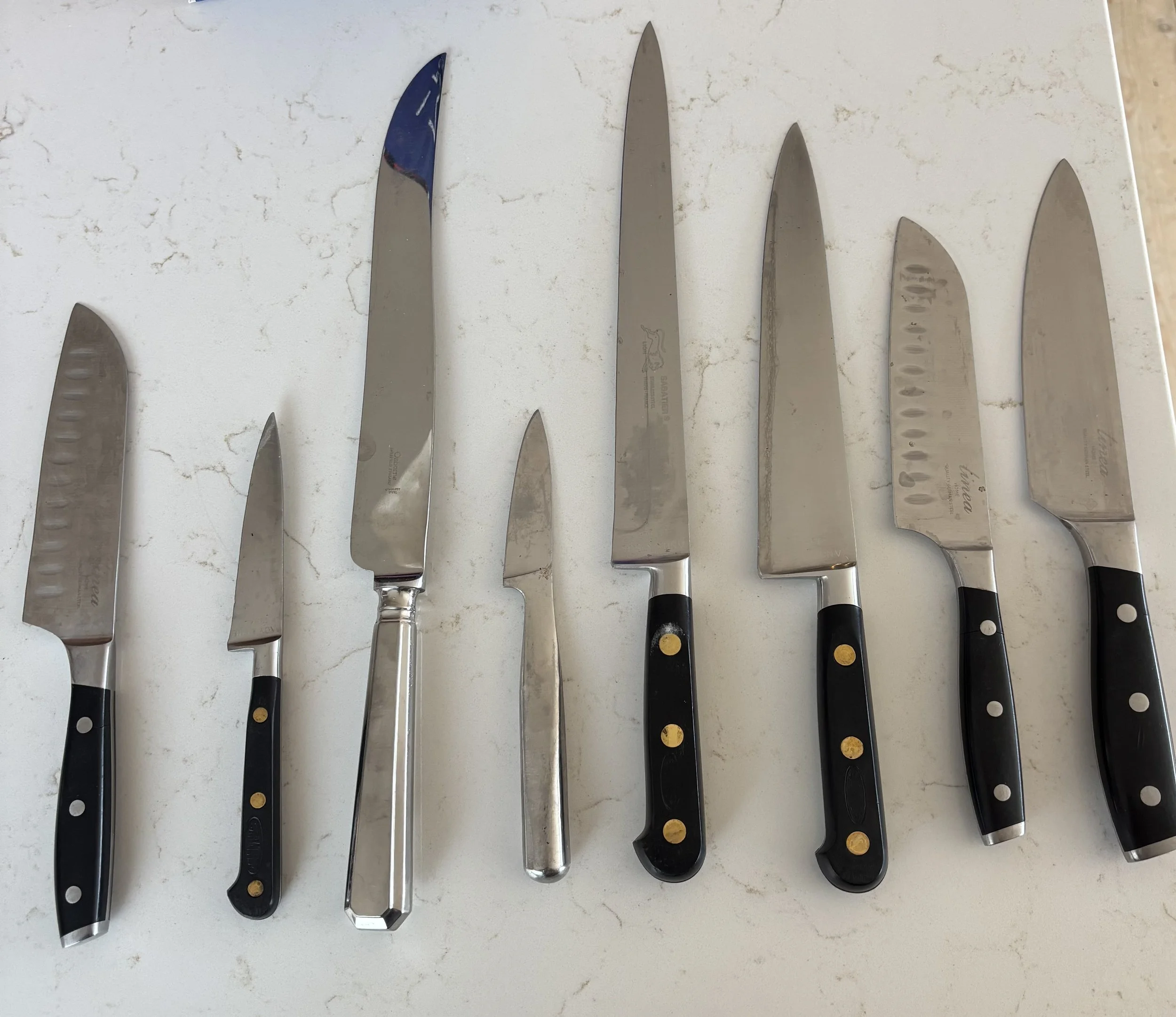 8 sharpened Chef's Knives - Bramhall