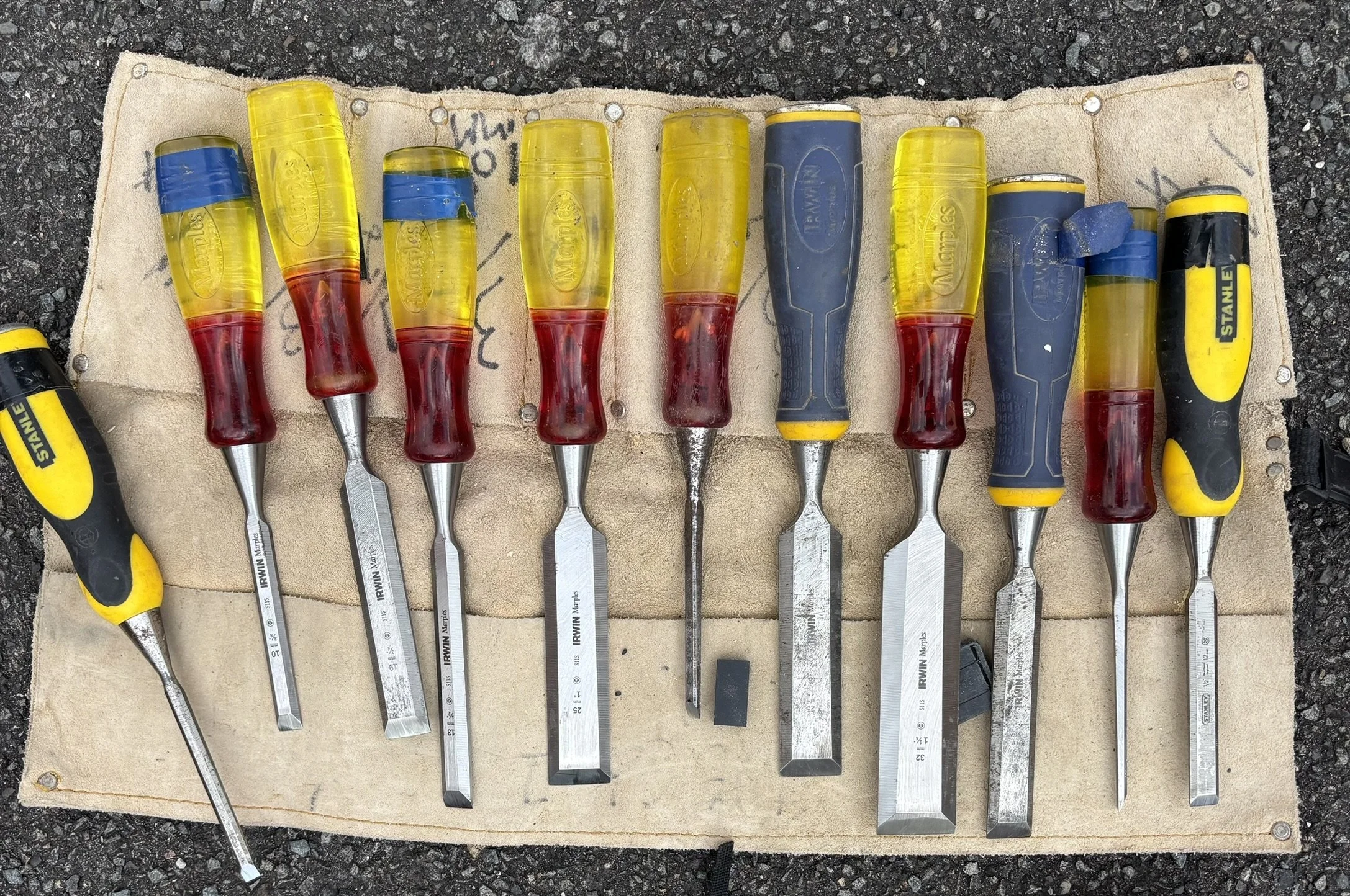 Sharpened chisels