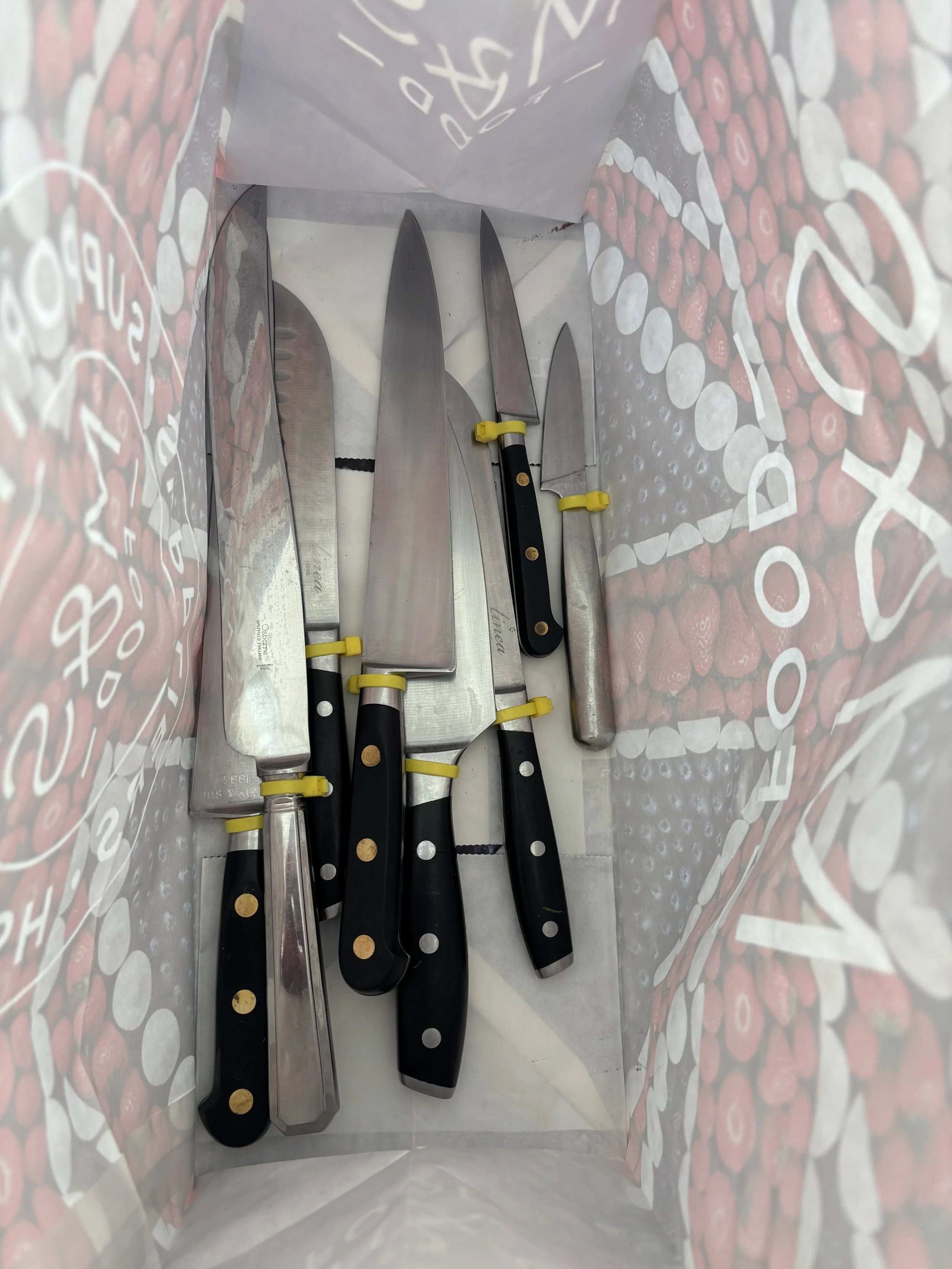 Collection of Sharpened Kitchen Knives