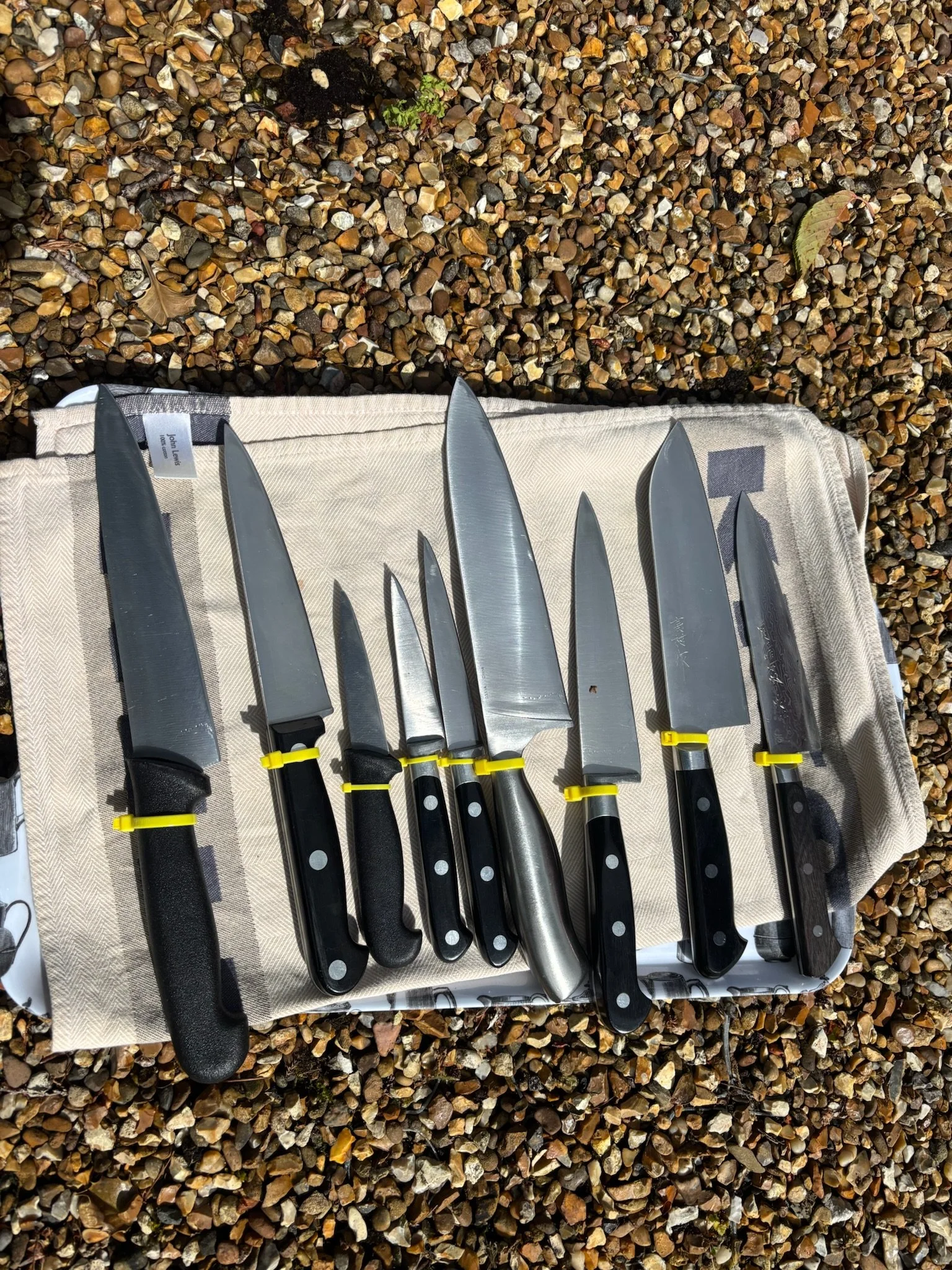 Sharpened Kitchen Knives courtesy of Blunt Solutions