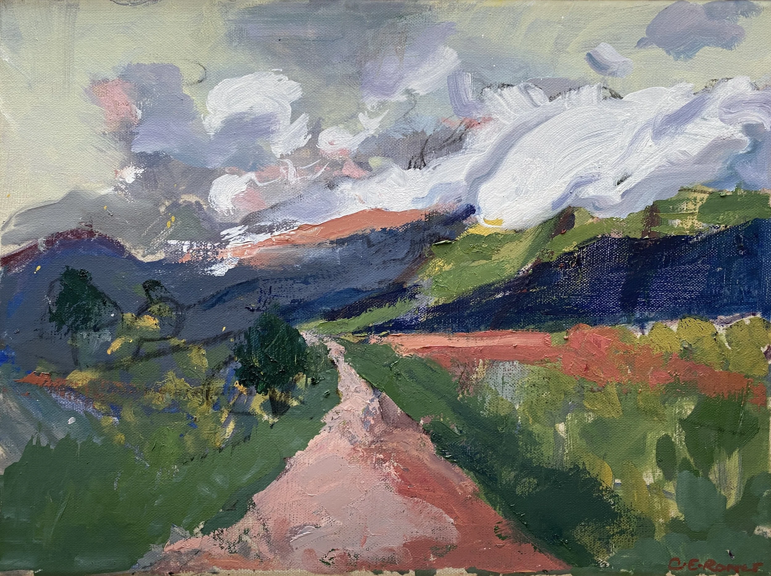 THE ROAD TO BULGARIA, NORTH MACEDONIA, 
oil on canvas, 30x40cm SOLD