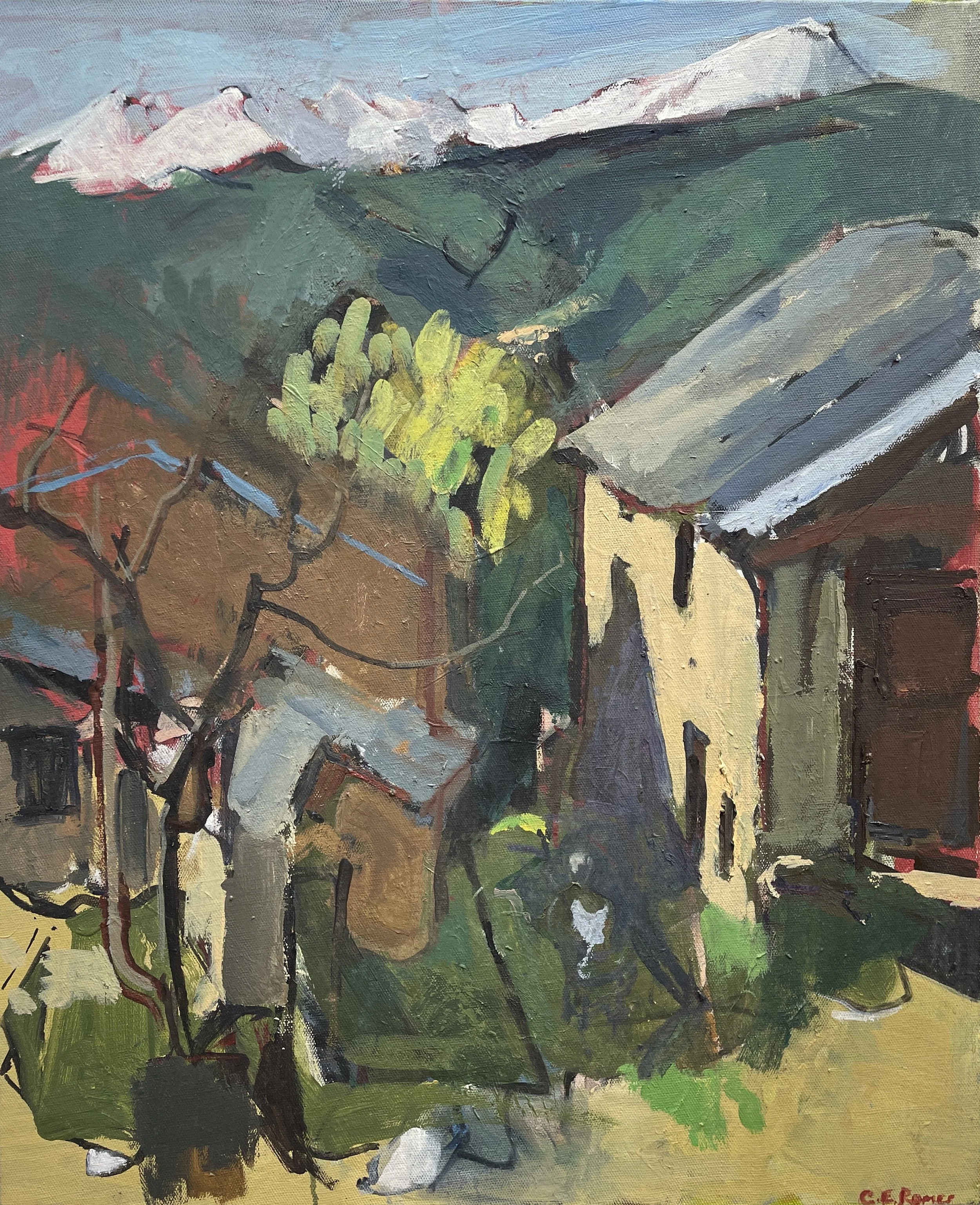 Casa Joli, Spring, Gavàs, Pyrenees,
Oil on canvas, 61x50cm