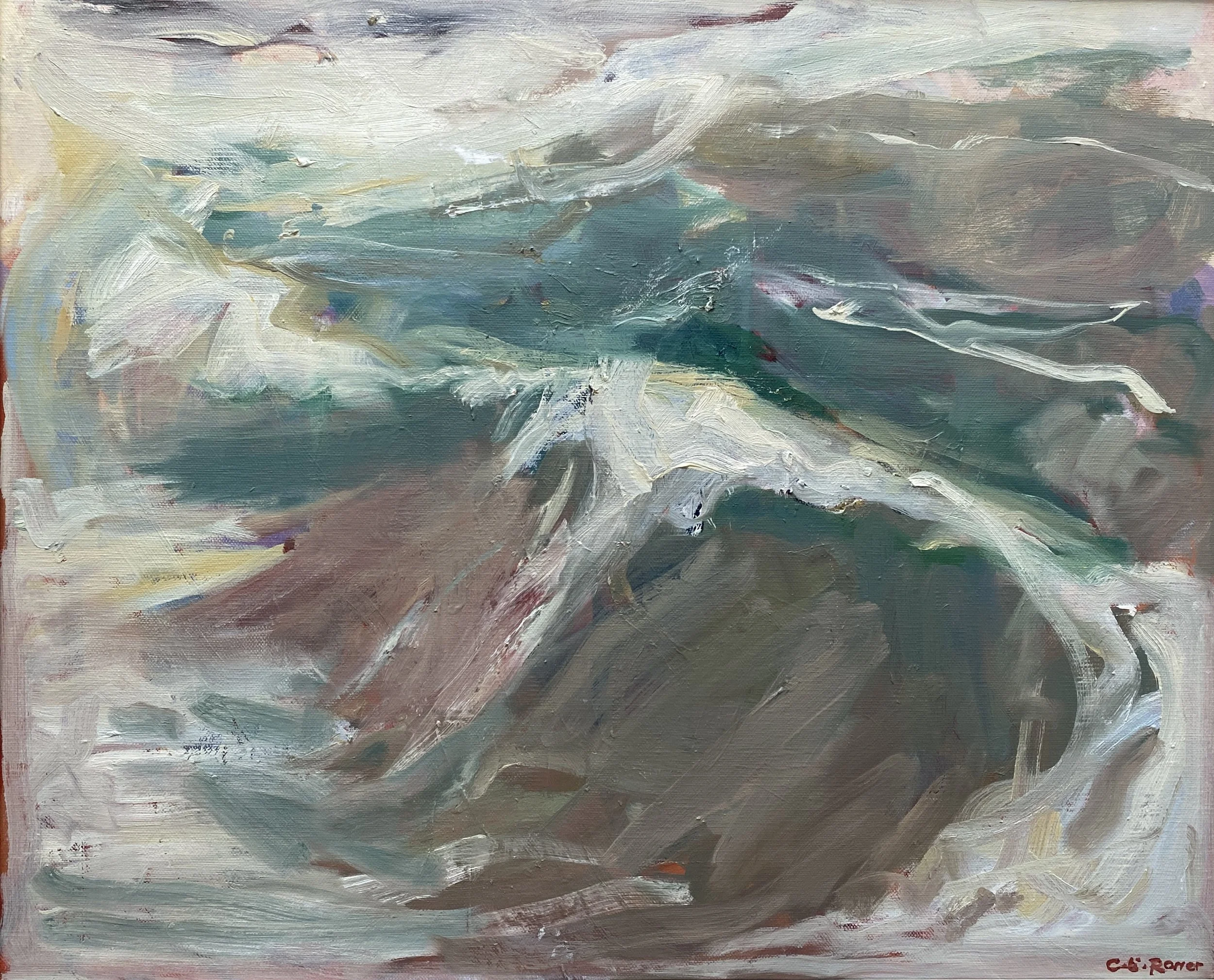 STORM BRAM, SOUTH DEVON, oil on canvas, 50x60cm