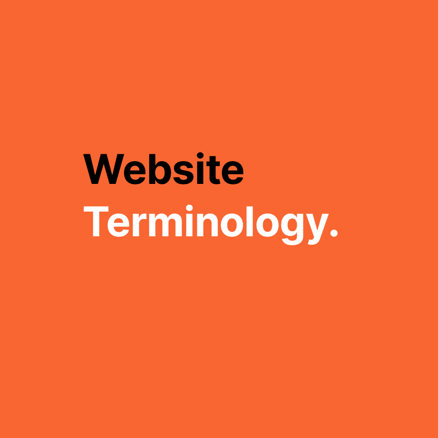 Guide to website terminology