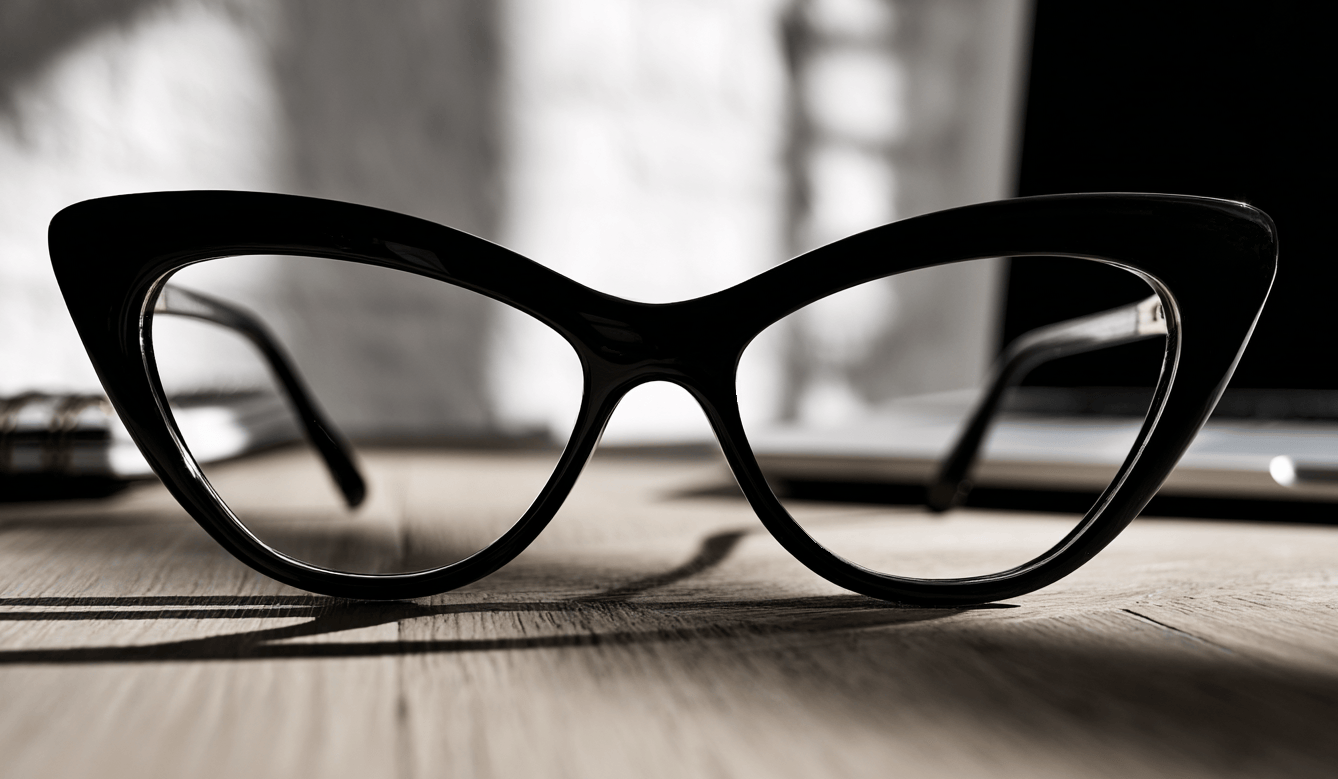 Glasses symbolising clarity and focus in brand positioning and messaging