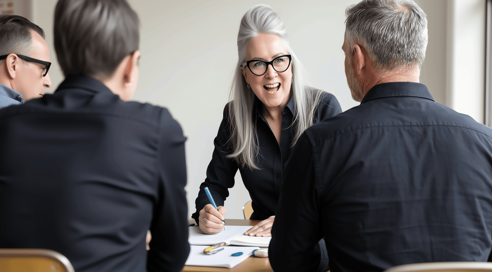 Brand strategist working with clients to clarify positioning and messaging