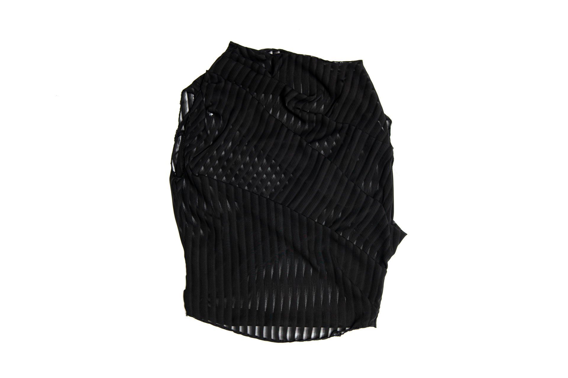 Draped Sheer Top