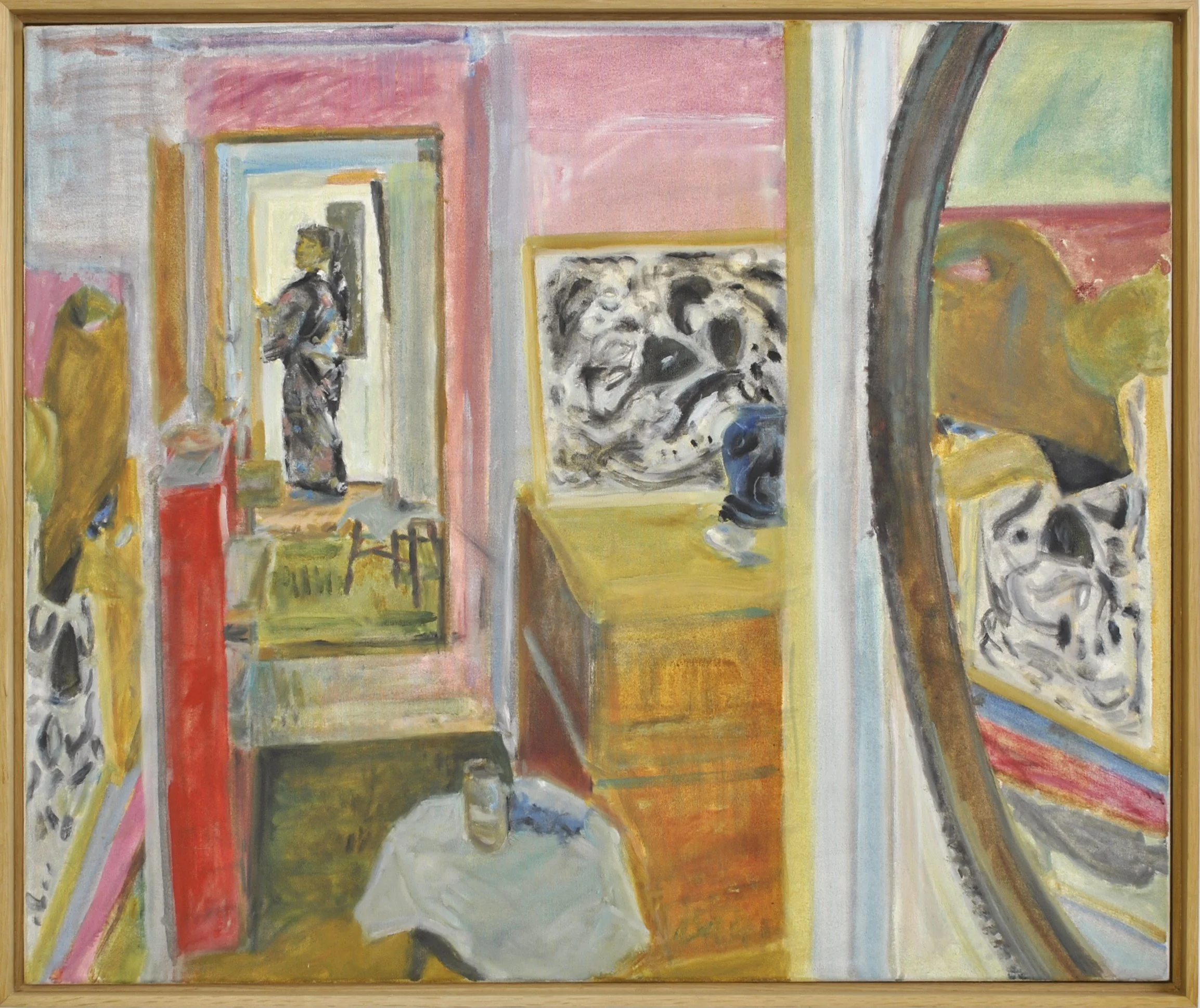 Dark Room Mirrors and Paintings  76 x 91.JPG