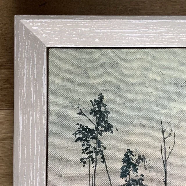 Painted and distressed frame