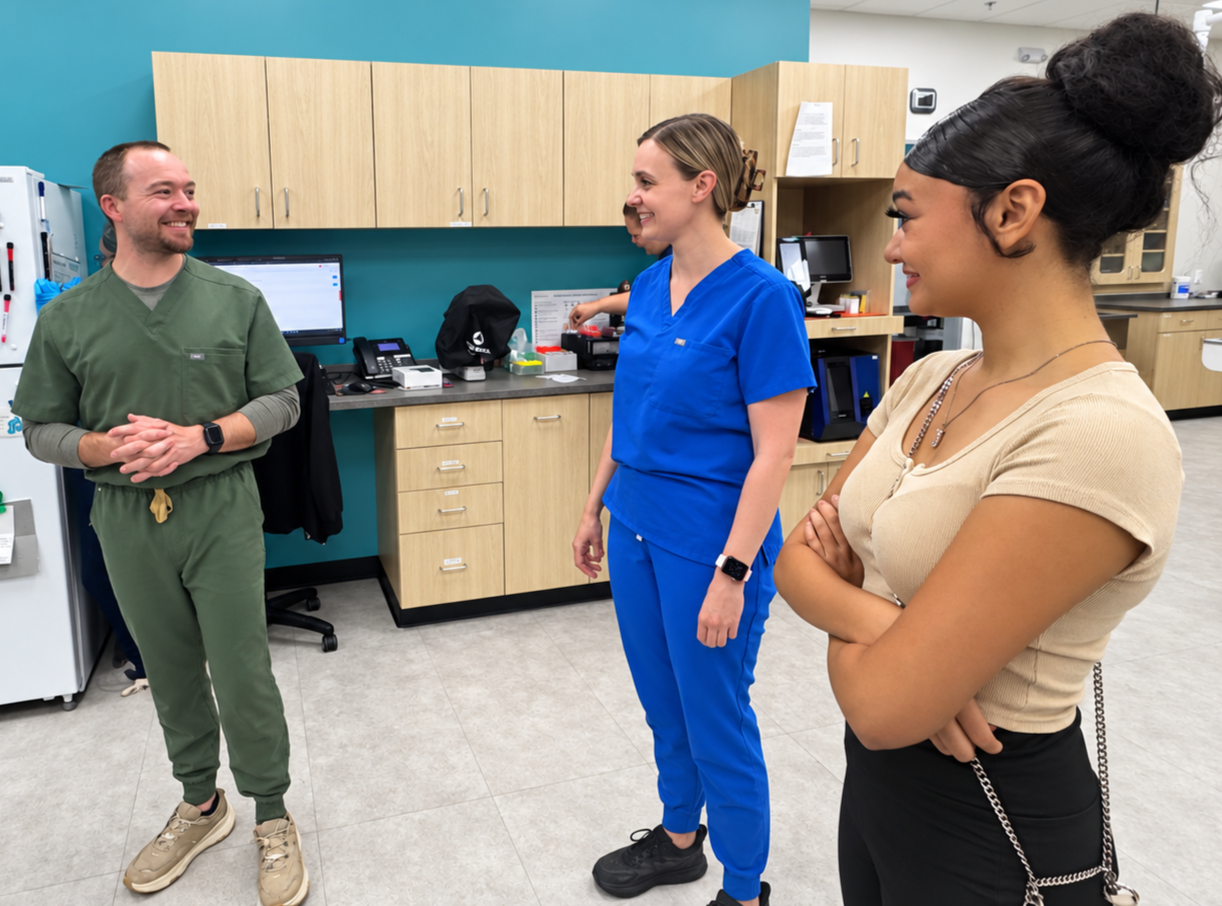 Justice speaks with Dr. Hannah Elliott and Dr. Tyler Elliott about careers in veterinary medicine.
