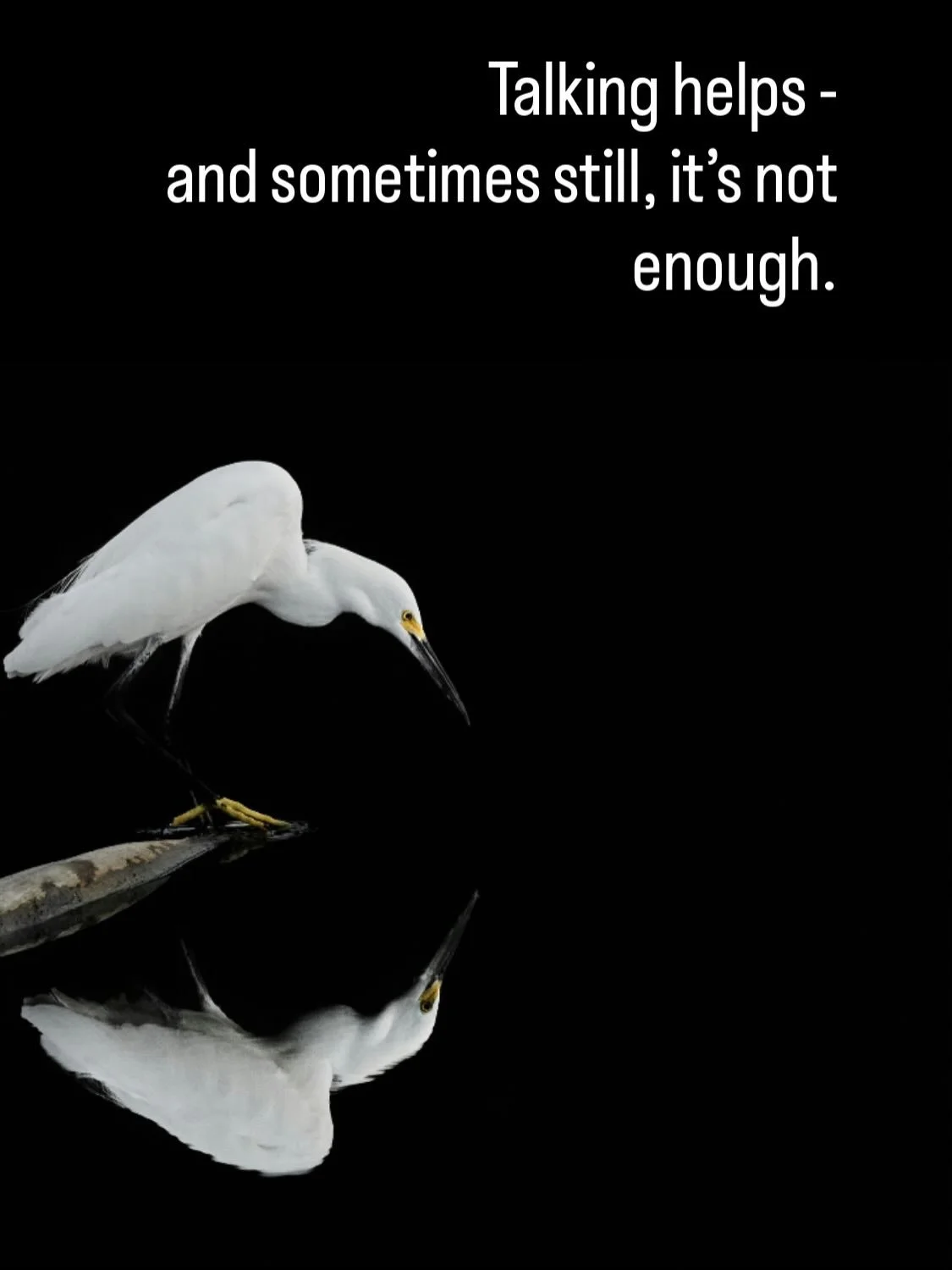 Talking can bring perspective, structure, and understanding &mdash; especially during times of transition.
But clarity doesn&rsquo;t always come from insight alone.

Some experiences settle only when the body is part of the conversation.

I&rsquo;ve 