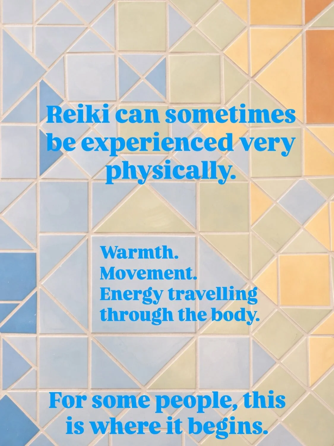 Reiki is often first experienced through the body.
Warmth, movement, energy travelling through different areas.

But over time the experience can deepen.

The body becomes familiar with the energy, the nervous system softens, and sometimes the awaren