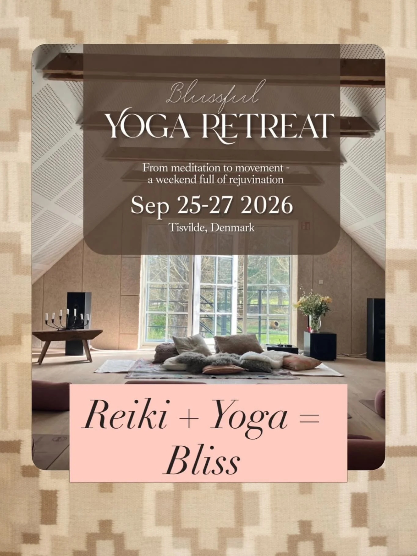 Reiki + Yoga = 🤍

I&rsquo;m so happy to be supporting this beautiful retreat by offering Reiki as an optional add-on for guests ✨

There is something truly special about this combination.
Yoga and breathwork open the body, create space, and move ene