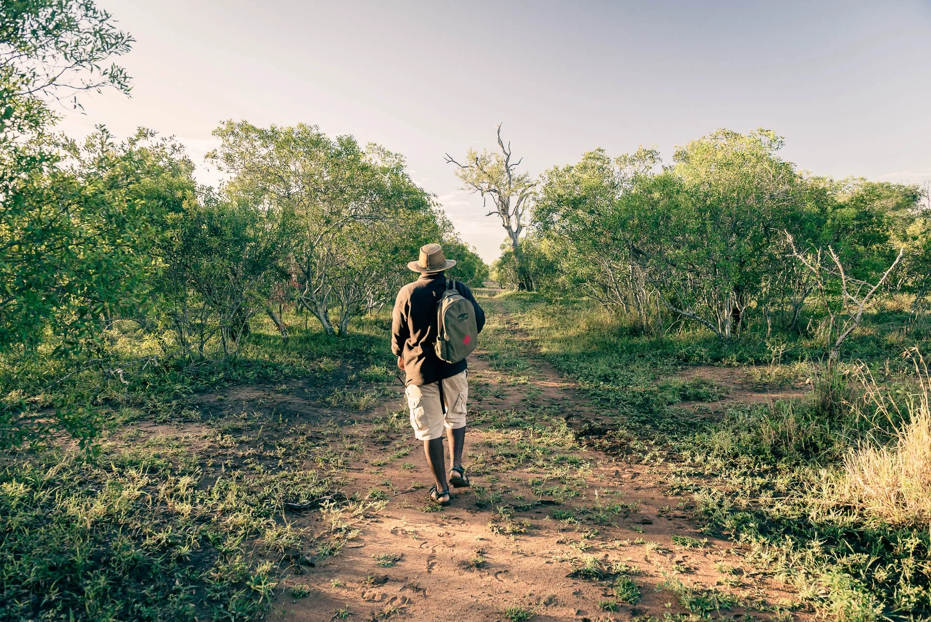 Wandelsafari door de Zuid-Afrikaanse bush met gids in Zuid-Afrika.