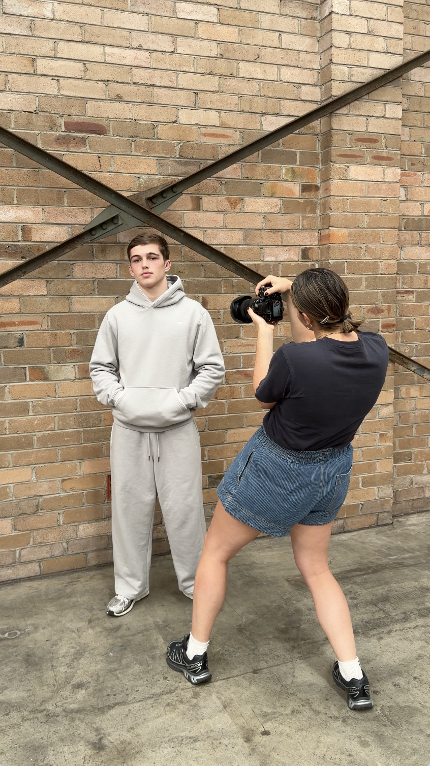 Creative production studio capturing content for social media marketing