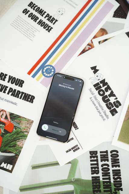 Creative production studio capturing content for social media marketing