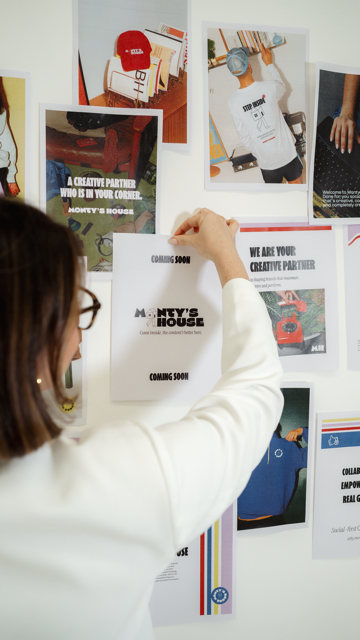 Creative production studio capturing content for social media marketing