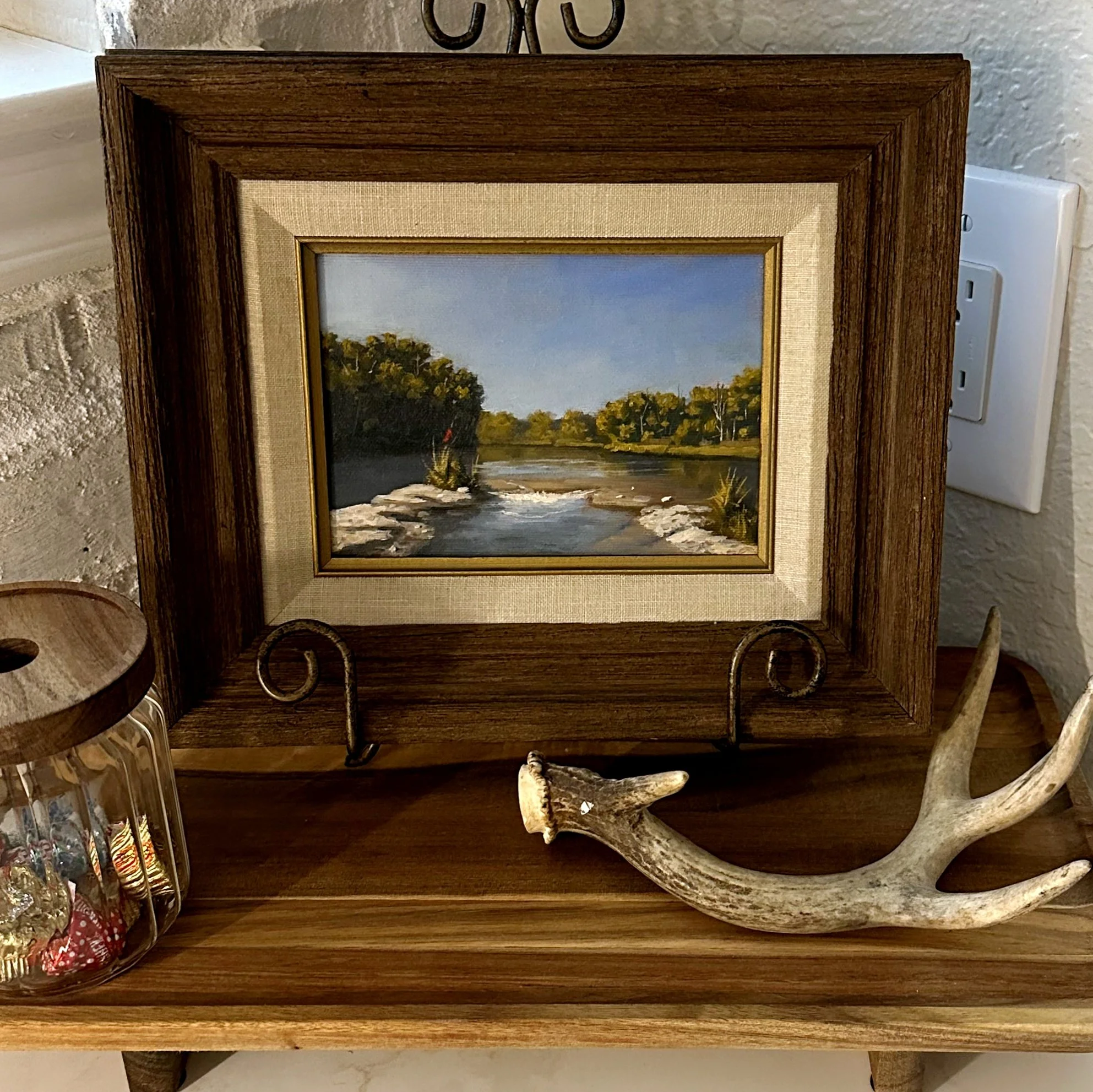 This painting of the San Saba river was created as a commission. The client and their family has made many fond memories at this spot.   |   Oil on Canvas Panel   |   5 x 7 Inches   |   Commission   |   averystandardfineart@gmail.com