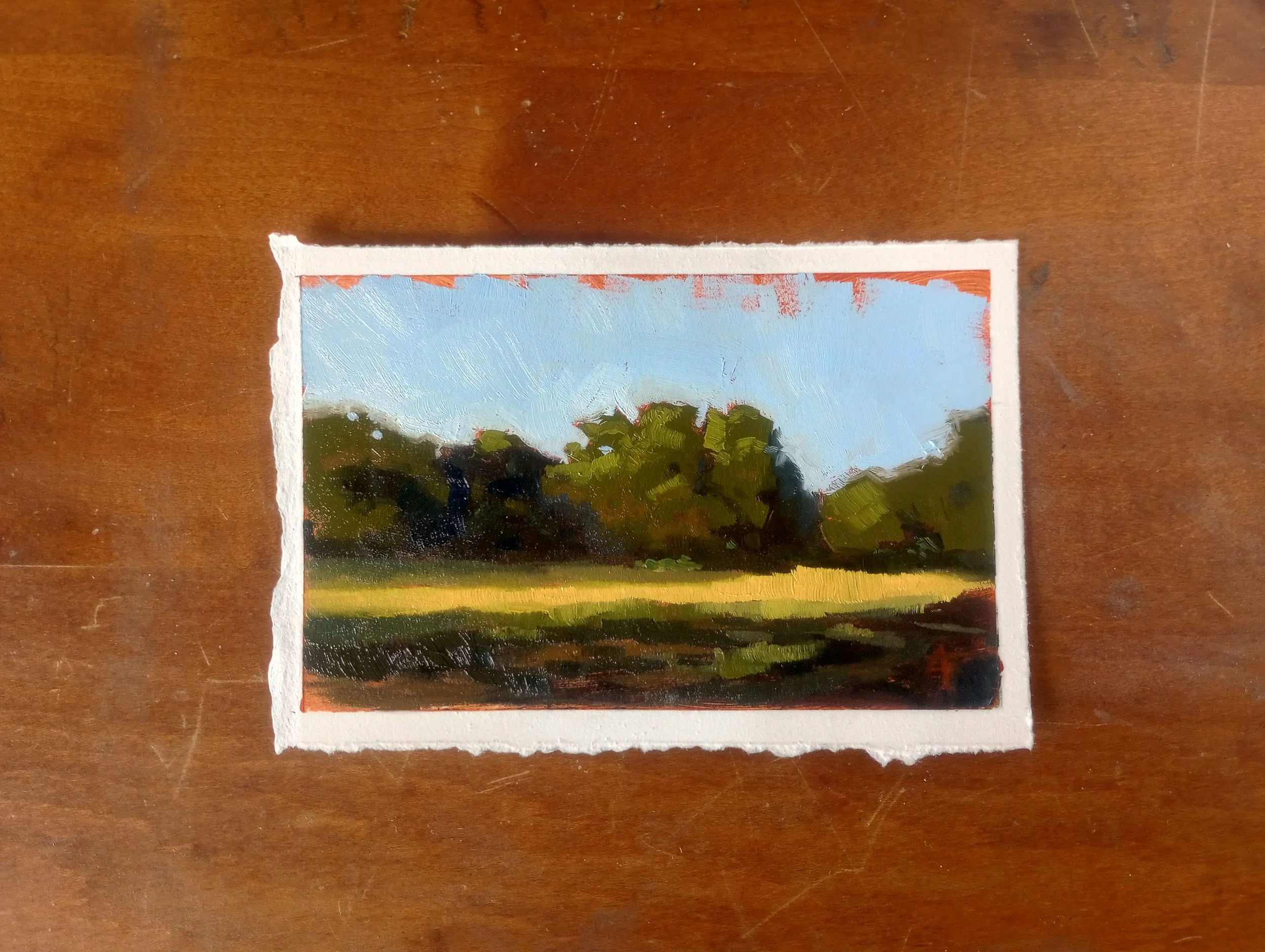 4 x 6 - Oil on Paper - 🔴