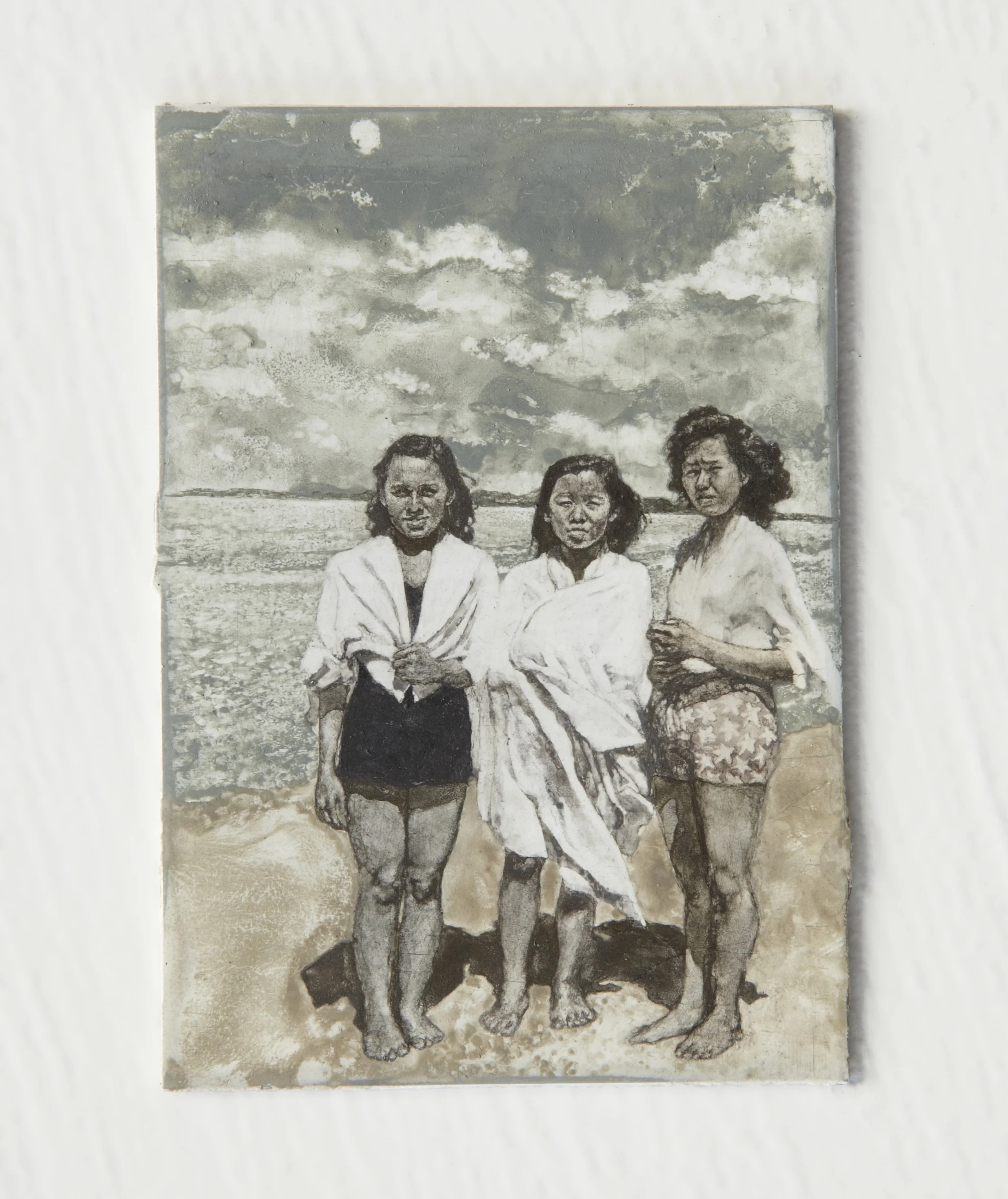 Artist's Personal Collection Untitled #9, 2013,
pastel and liquid pencil on primed zinc plate, 8.6 x 6 cm