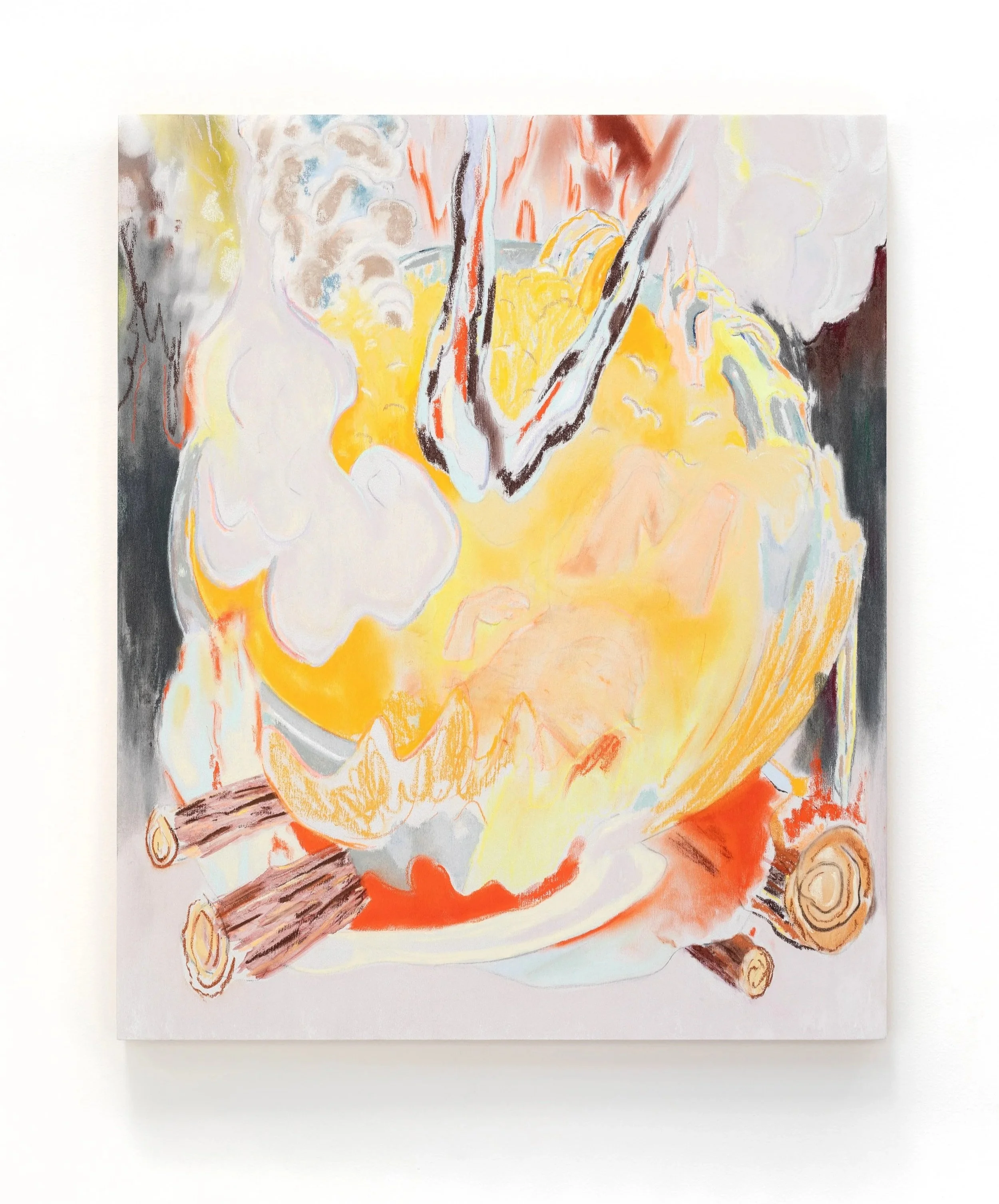 Cauldron, 2023, pastel on board, 60 x 50cm