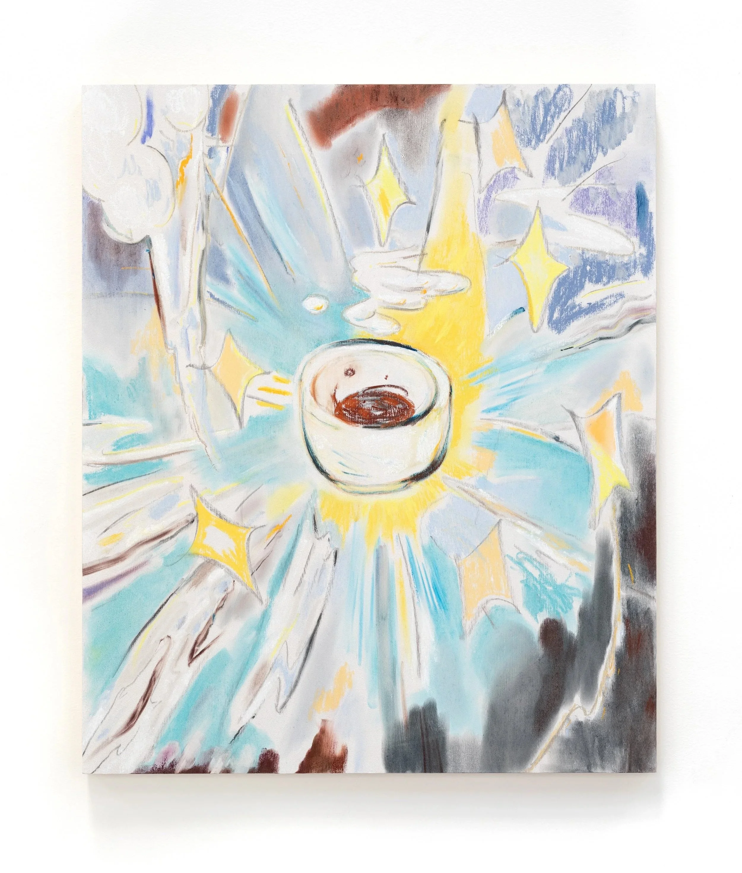 Take away my bad memories first, 2023, pastel on board, 60 x 50cm