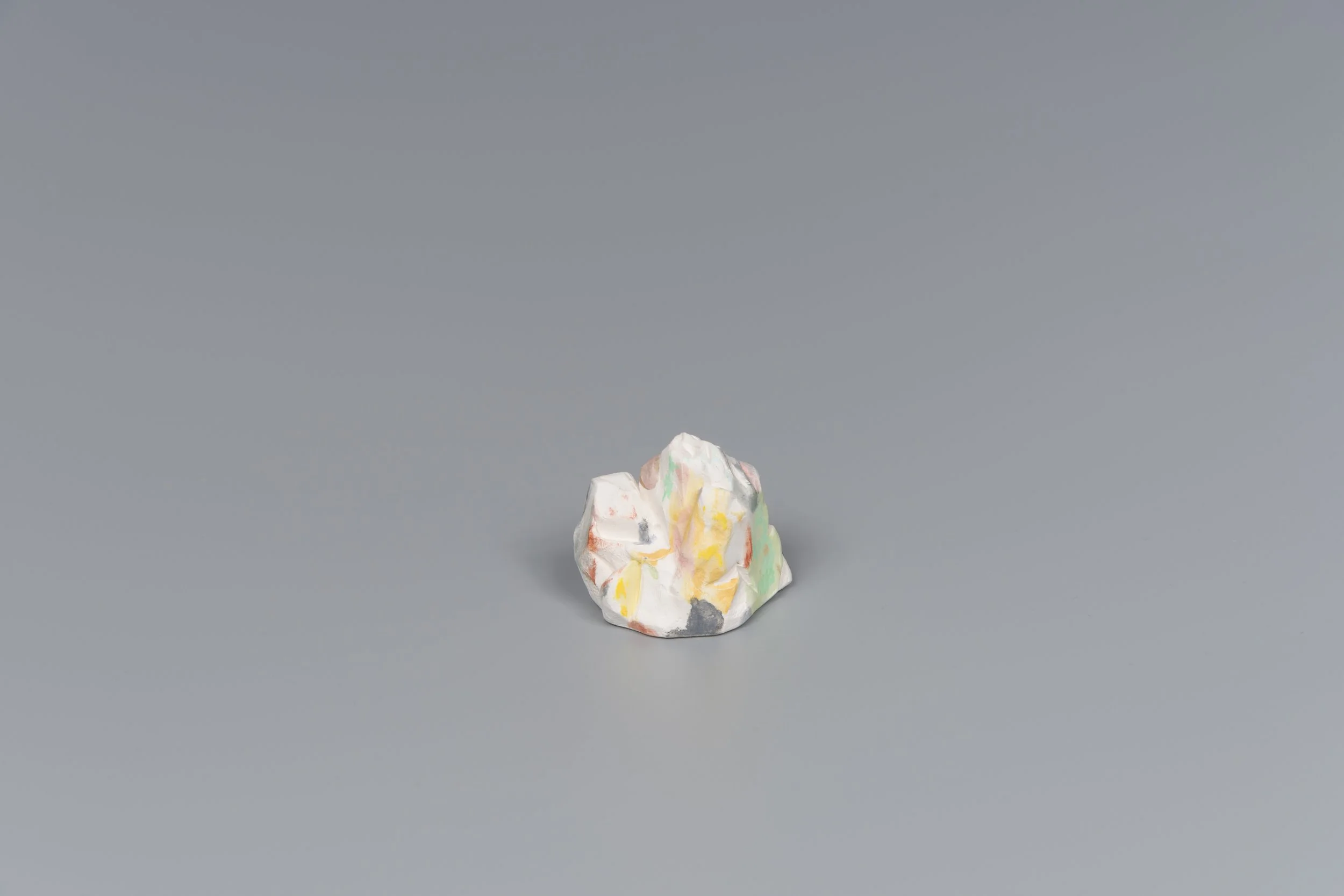 Haw Par Villa Little Rocks #20, underglaze, bisque fired porcelain, approx. 3 x 3.5cm