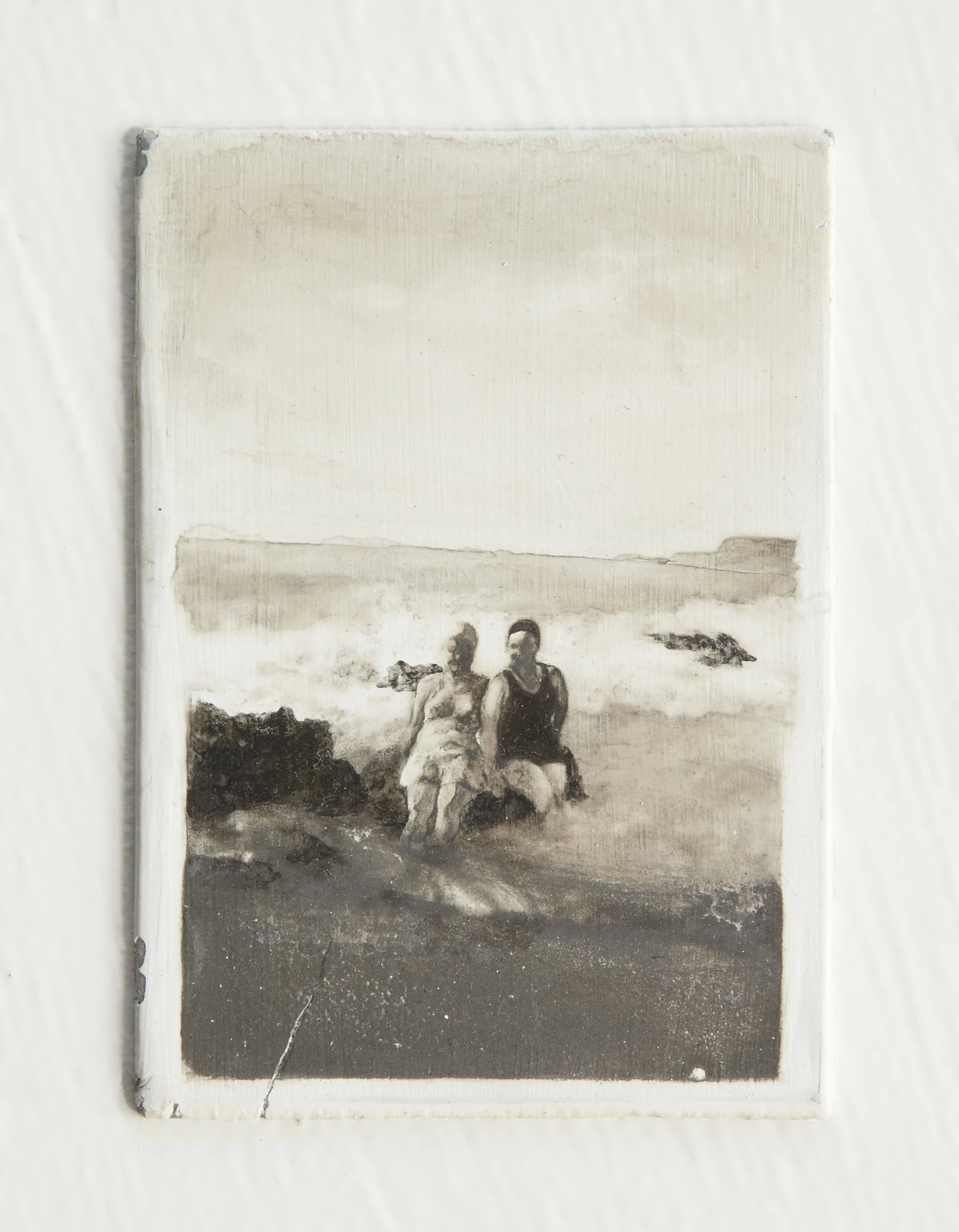 Artist's Personal Collection Untitled #5, 2011,
pastel and liquid pencil on primed zinc plate,
9 x 6.4cm