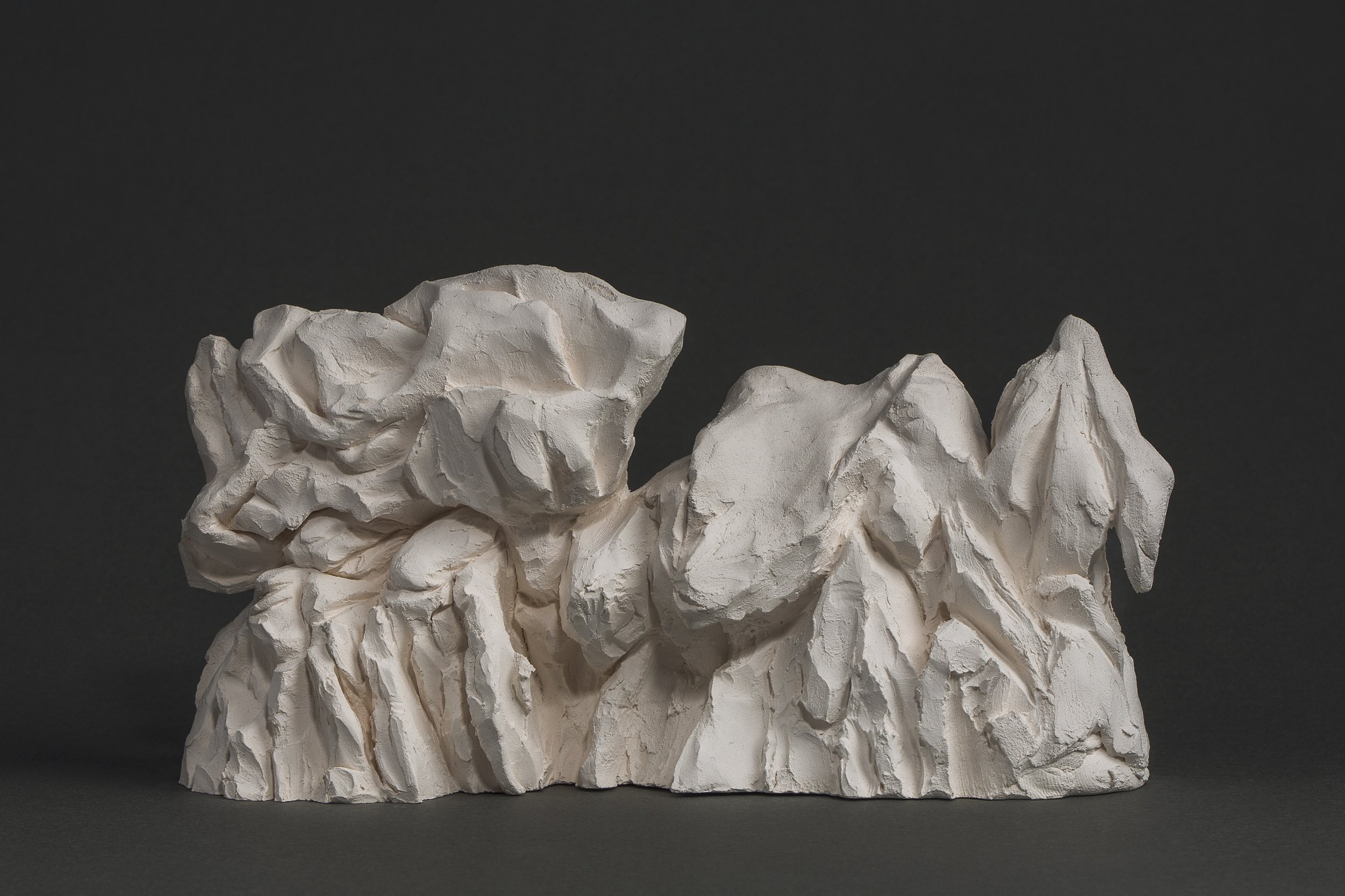 Haw Par Villa Rock Study #9, 2016, bisque fired porcelain, 16.3 x 8.4 x 5.6 cm