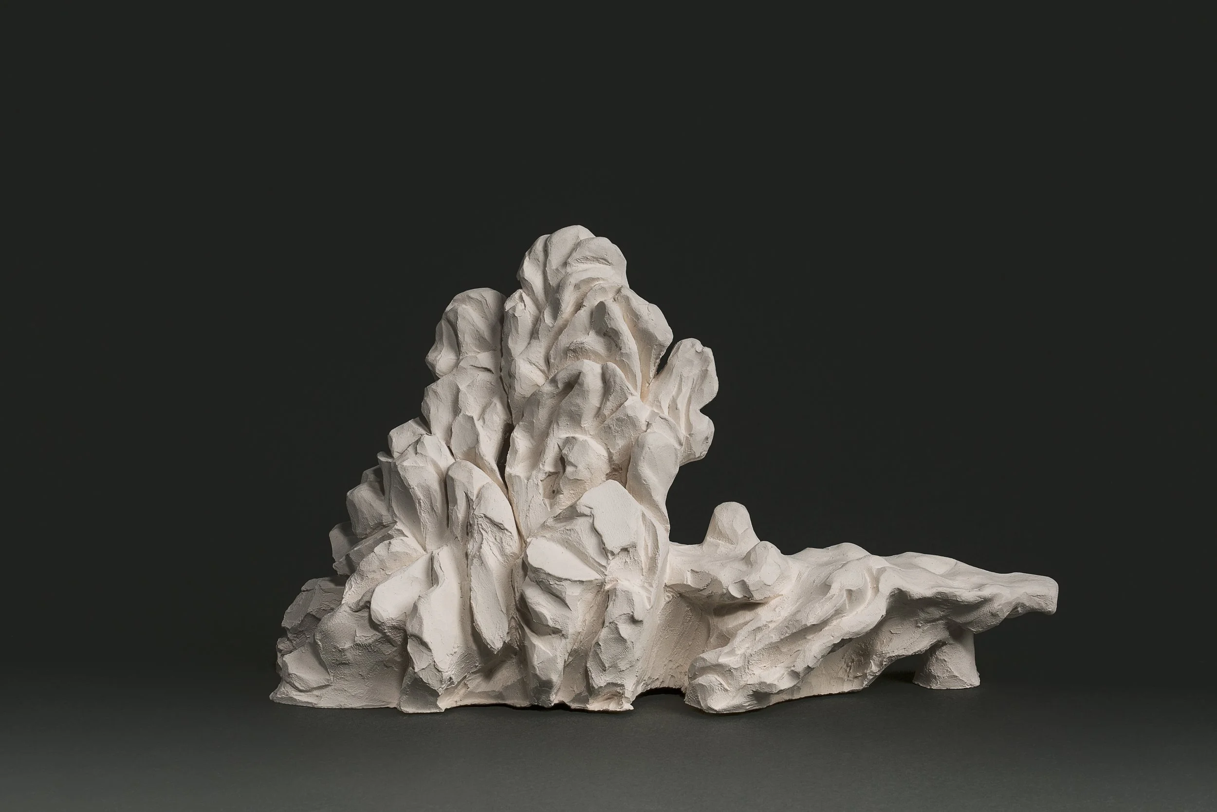 Haw Par Villa Rock Study #7, 2016, bisque fired porcelain, 21.4 x 12.3 x 7.5 cm