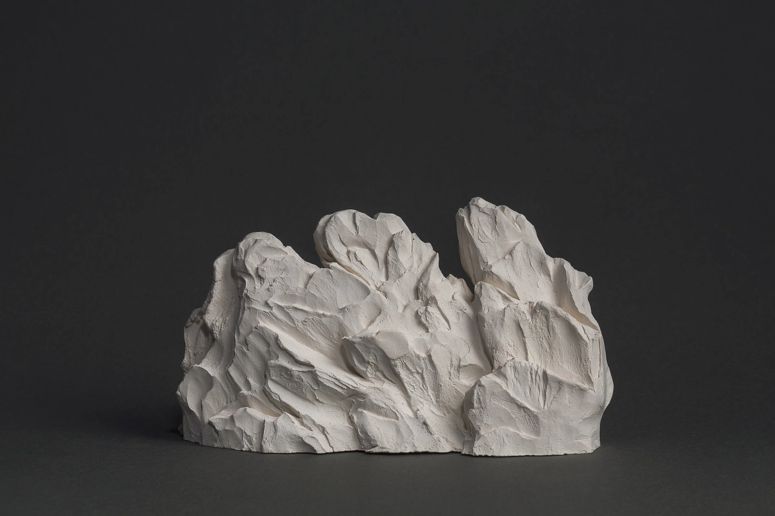 Haw Par Villa Rock Study #10, 2016, bisque fired porcelain, 12.6 x 6.7 x 4 cm