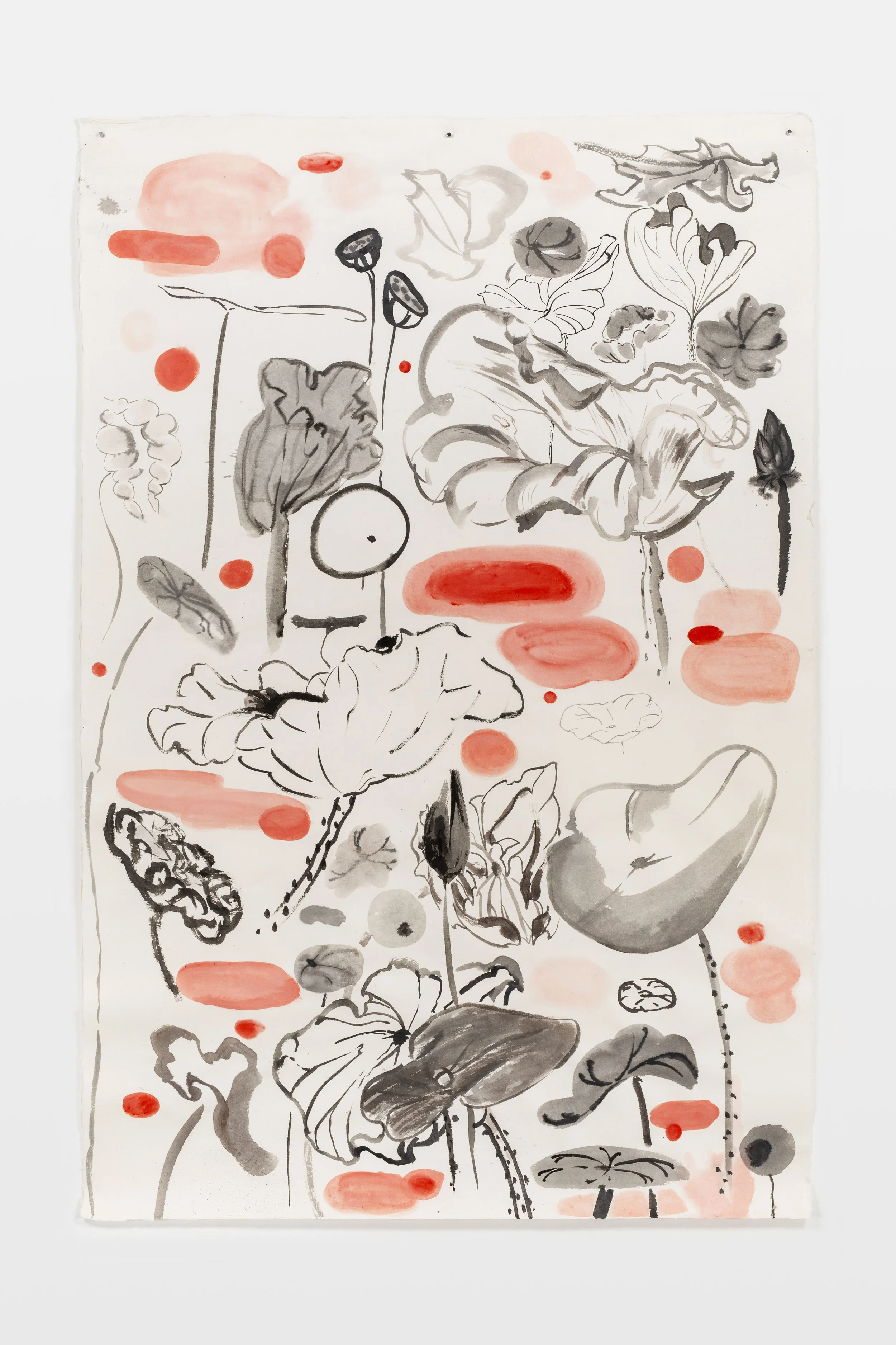 Nothing to forgive #10, 2023, Jess Bradford & Louise Zhang, ink and acrylic on paper, 2 x 1.4M