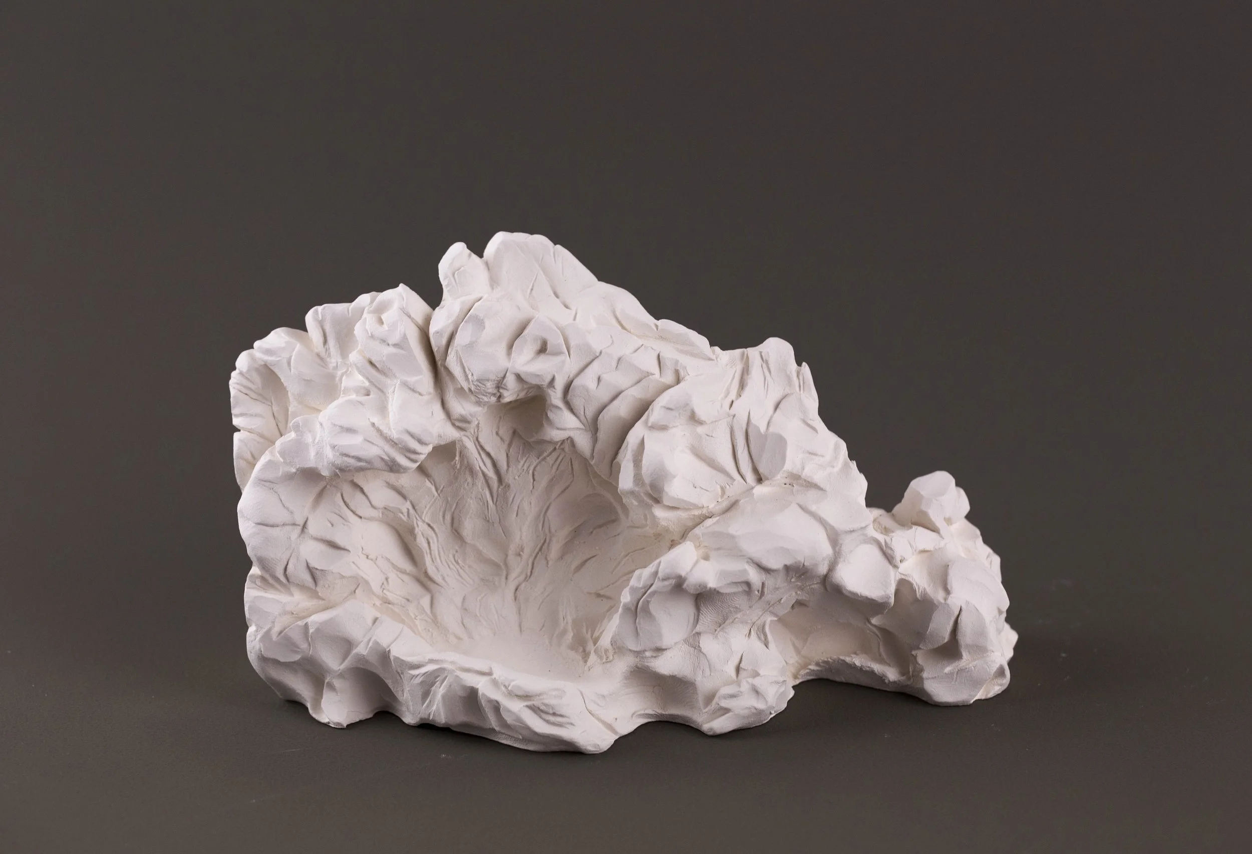 Haw Par Villa Rock Study #29, 2018, bisque fired porcelain, 9.6 x 17 x 7cm