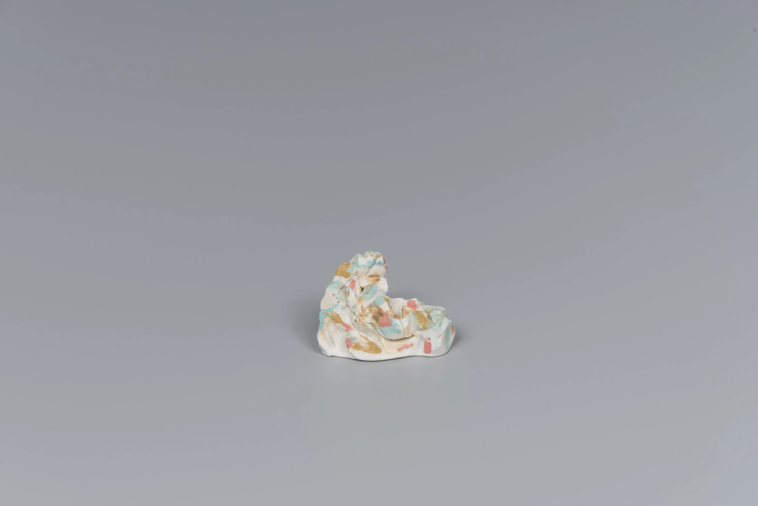 Haw Par Villa Little Rocks #10, underglaze porcelain, approx. 3 x 4cm.