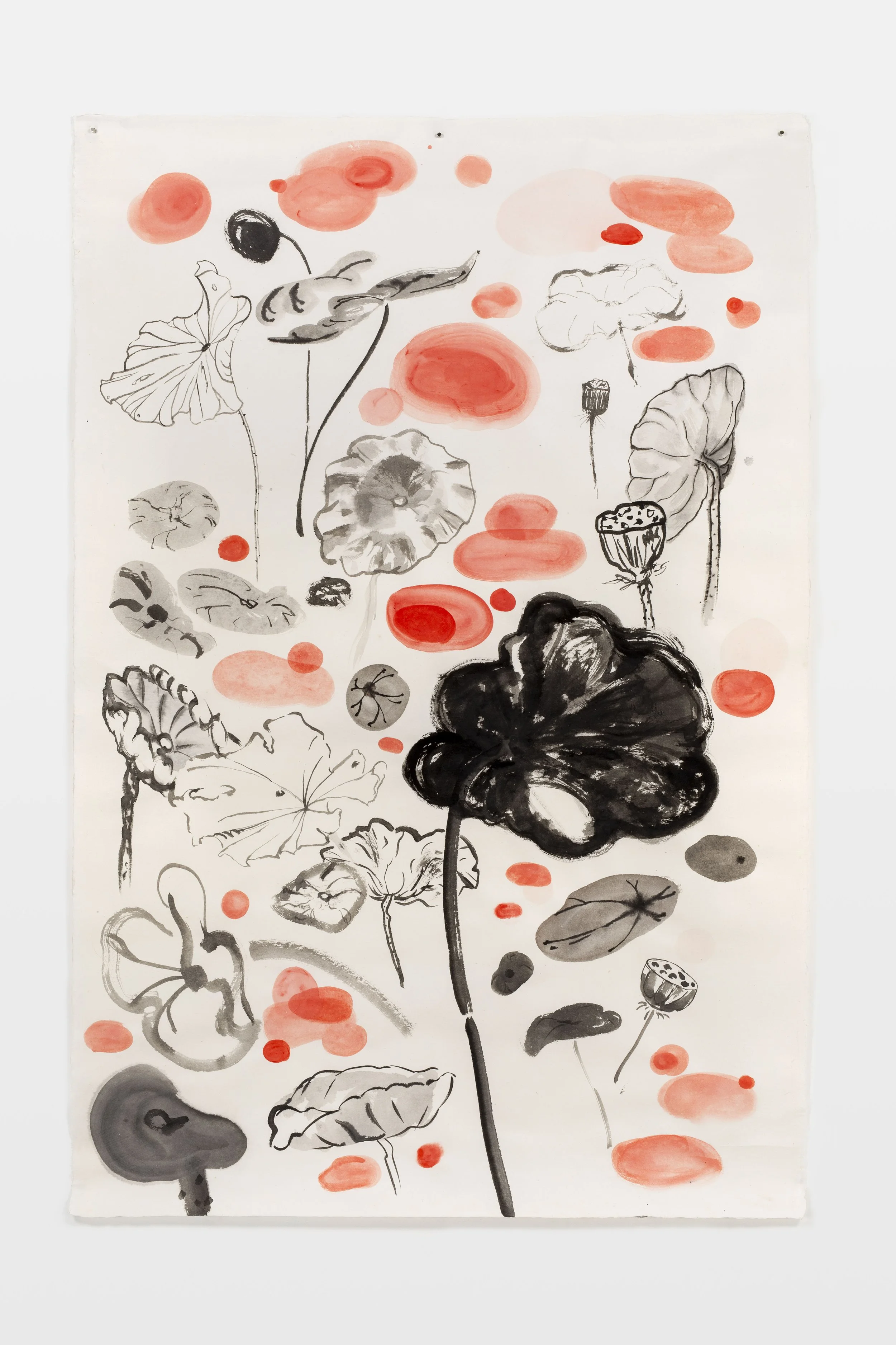Nothing to forgive #7, 2023, Jess Bradford & Louise Zhang, ink and acrylic on paper, 2 x 1.4M