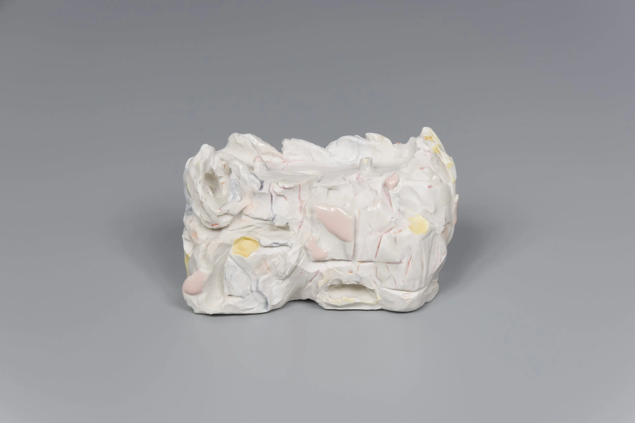 Haw Par Villa Rock Study #36 (Pearl), 2022, underglazed and glazed porcelain, 8 x 15 x 8 cm
