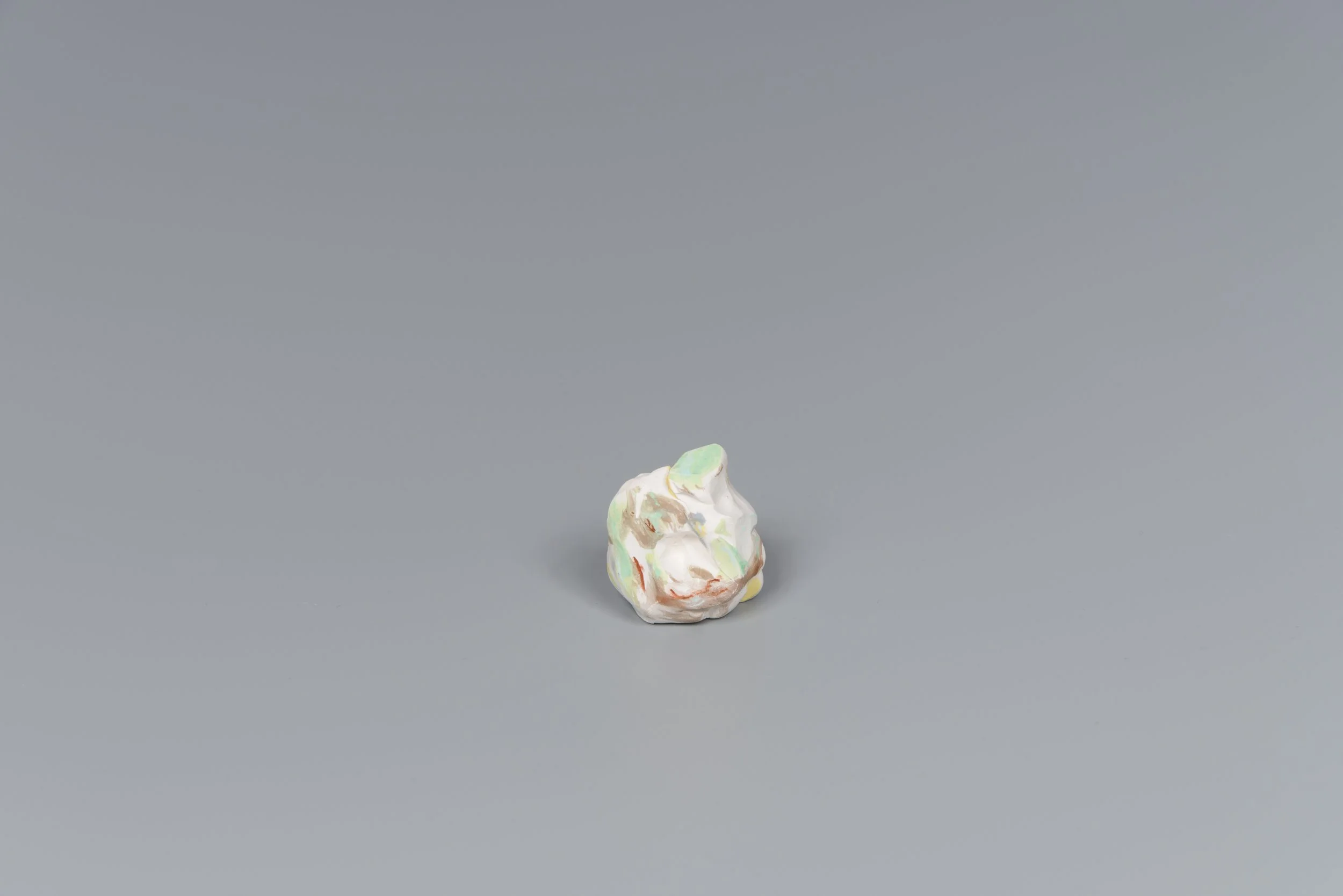 Haw Par Villa Little Rocks #12, underglaze, bisque fired porcelain, approx. 2.5 x 3cm