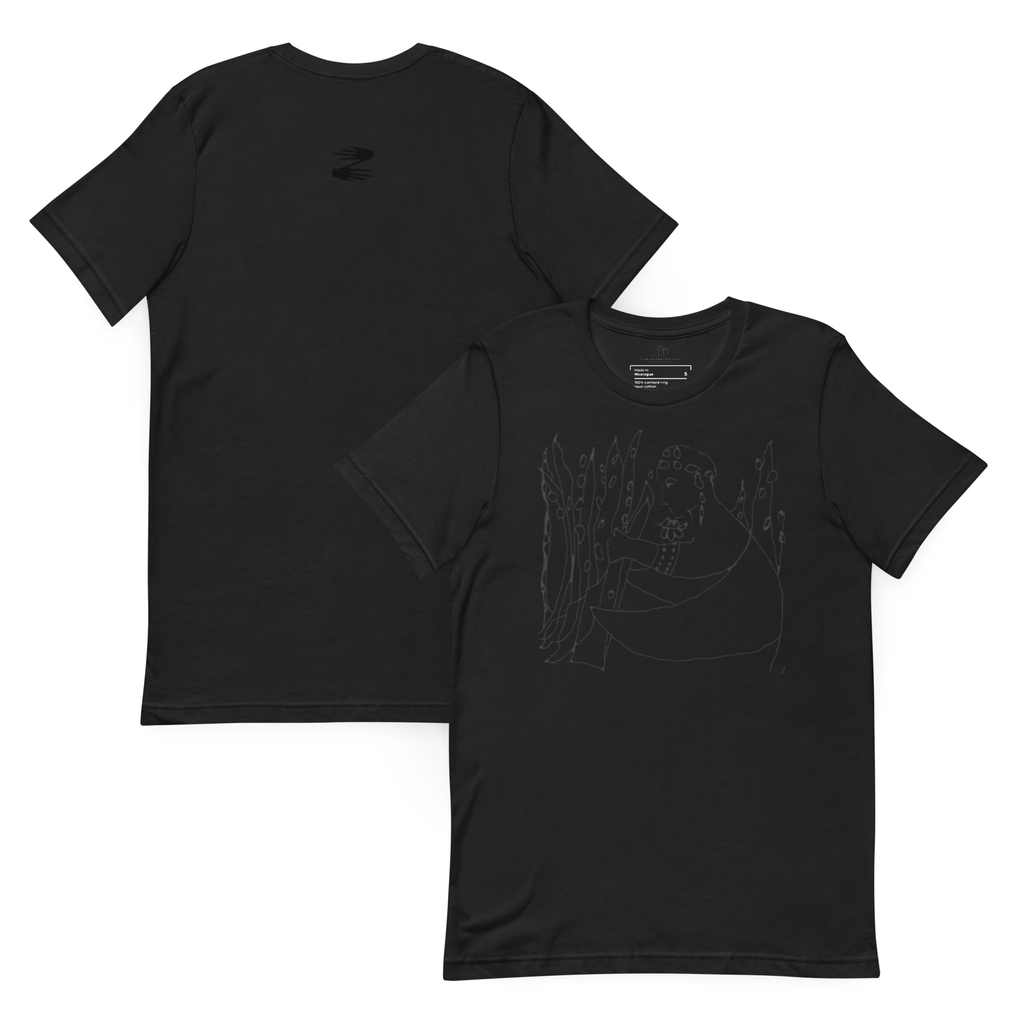 Christine Philipp Art t shirt Summer Residue vintage black