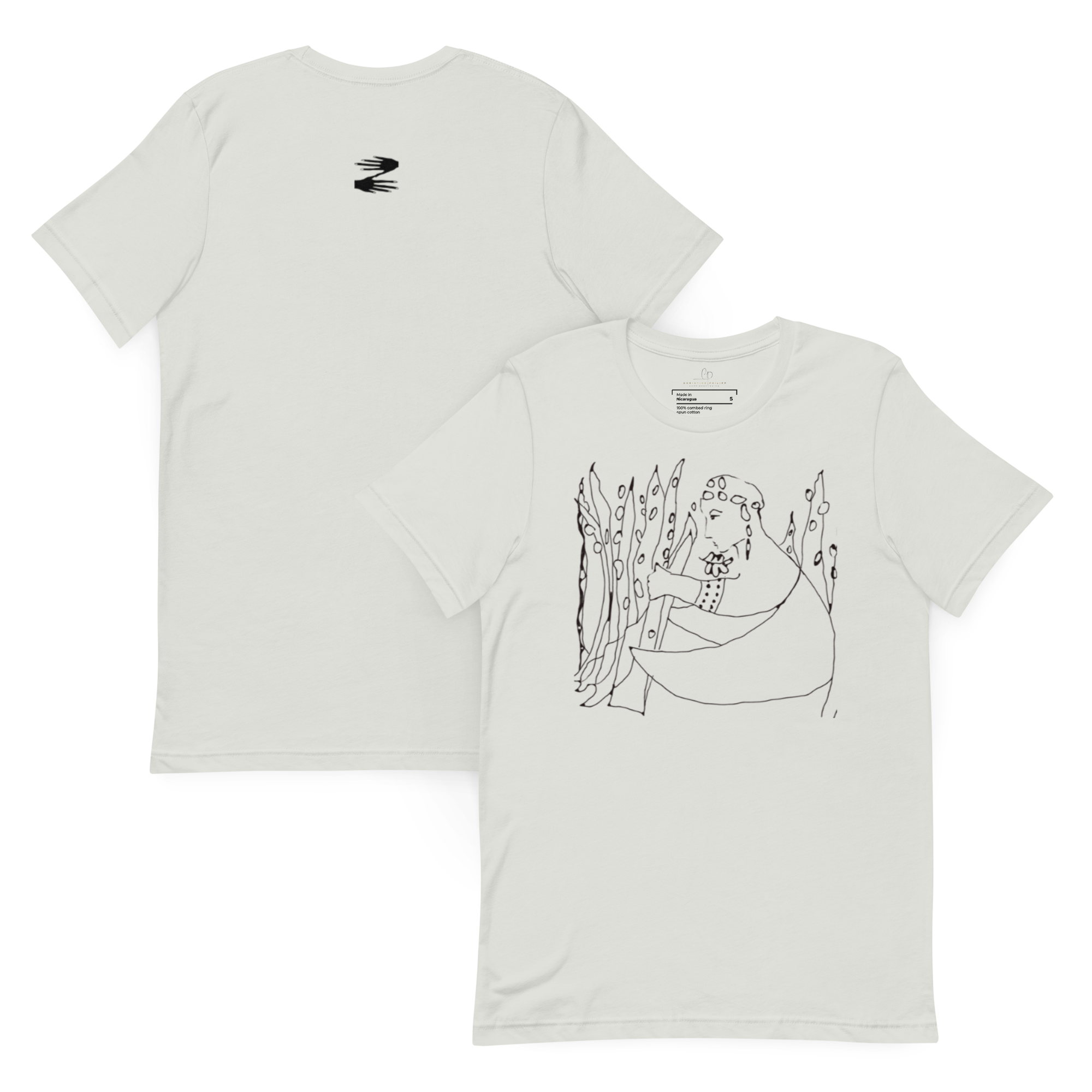Christine Philipp Art t shirt Summer Residue silver