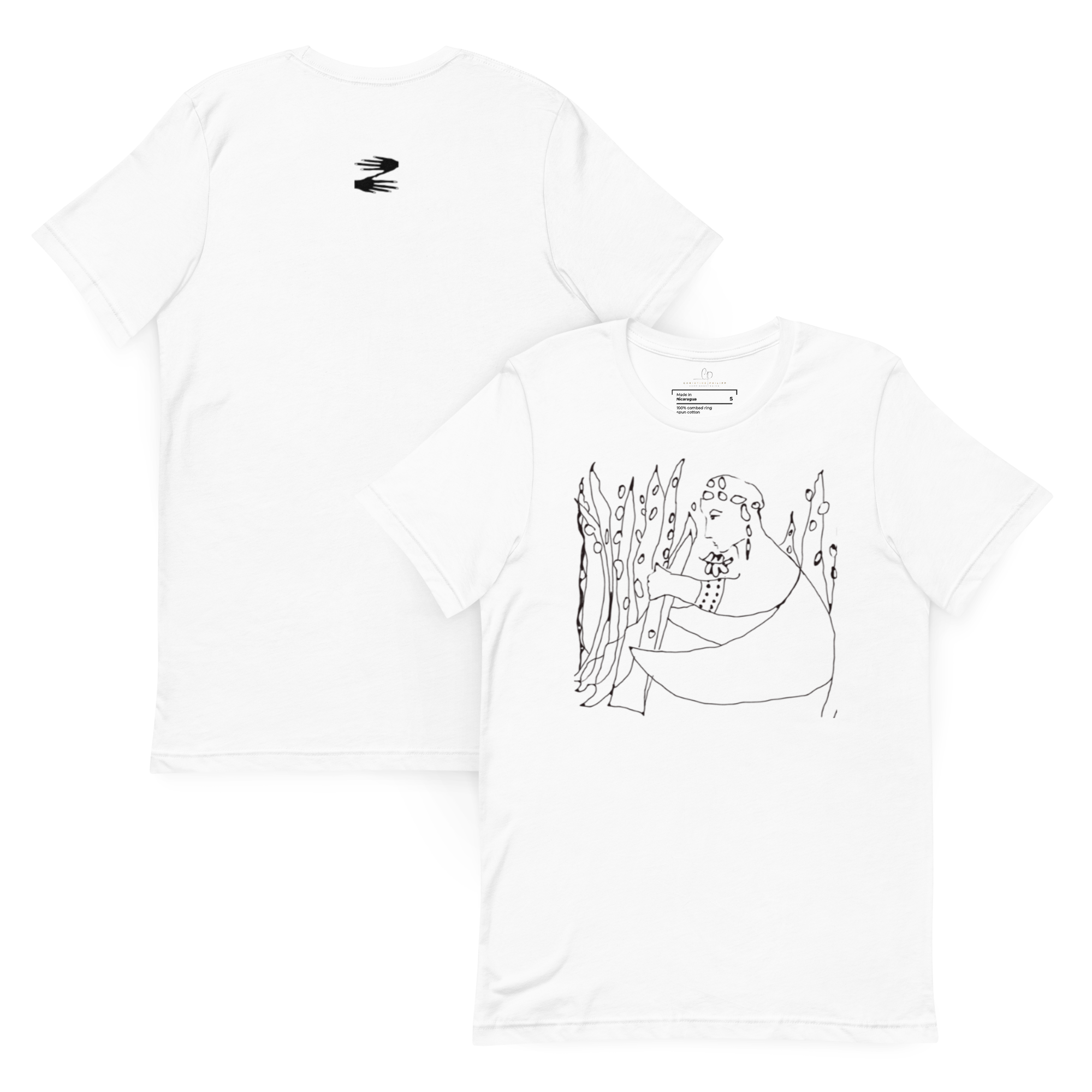 Christine Philipp Art t shirt Summer Residue white