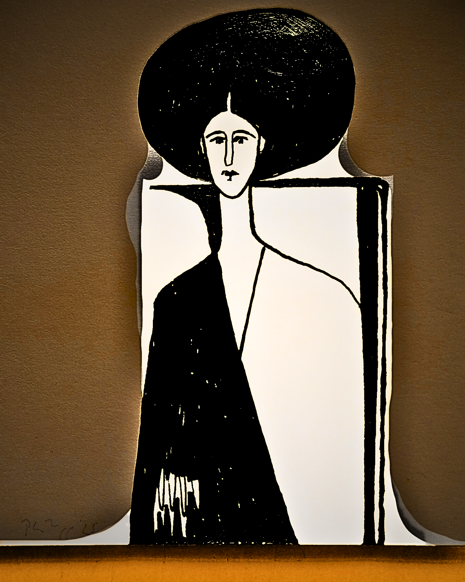 Oracle in two halves Christine Philipp Fine Art Print On Canvas